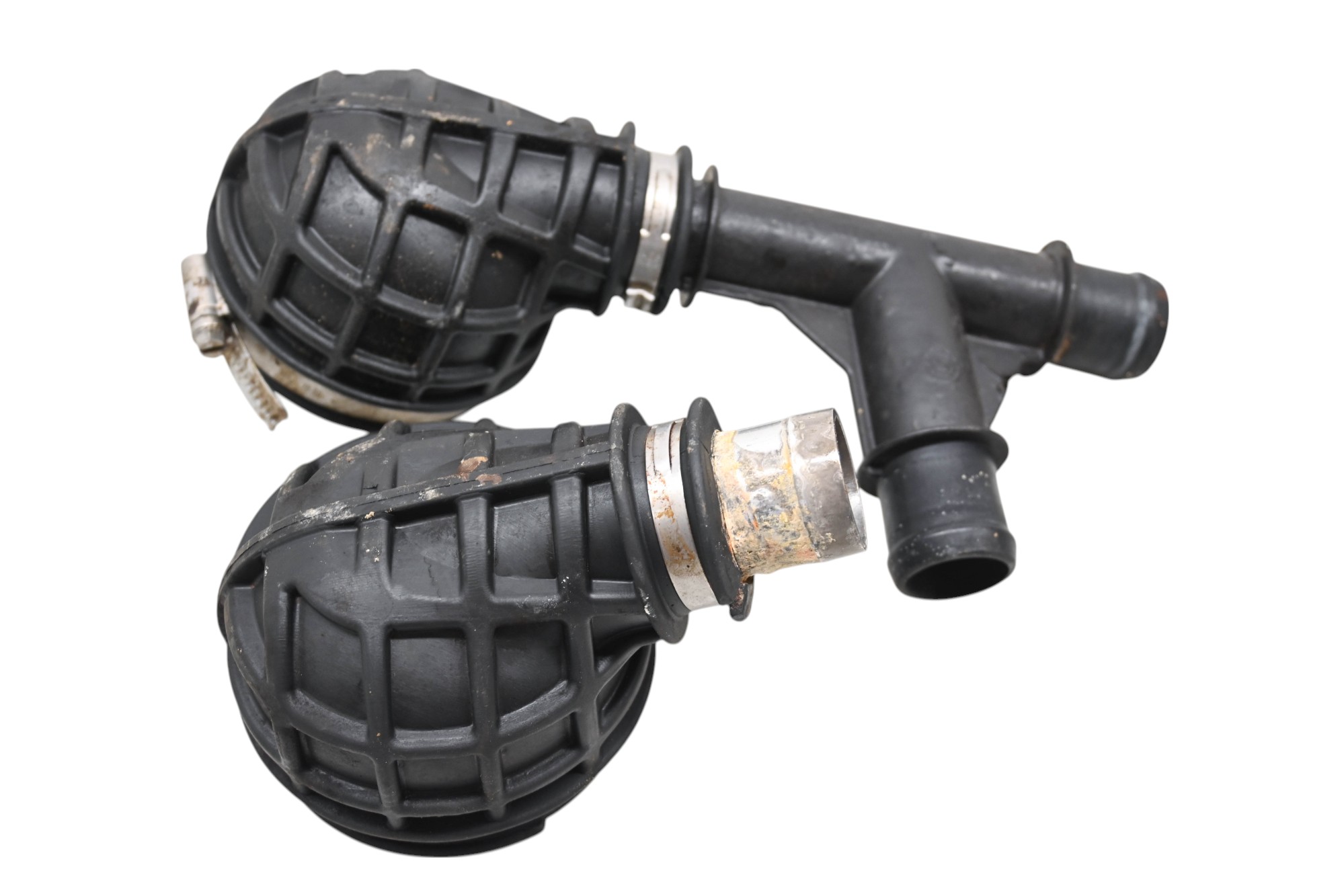 04 Polaris MSX 150 Oil Cooler Boots & T Fitting