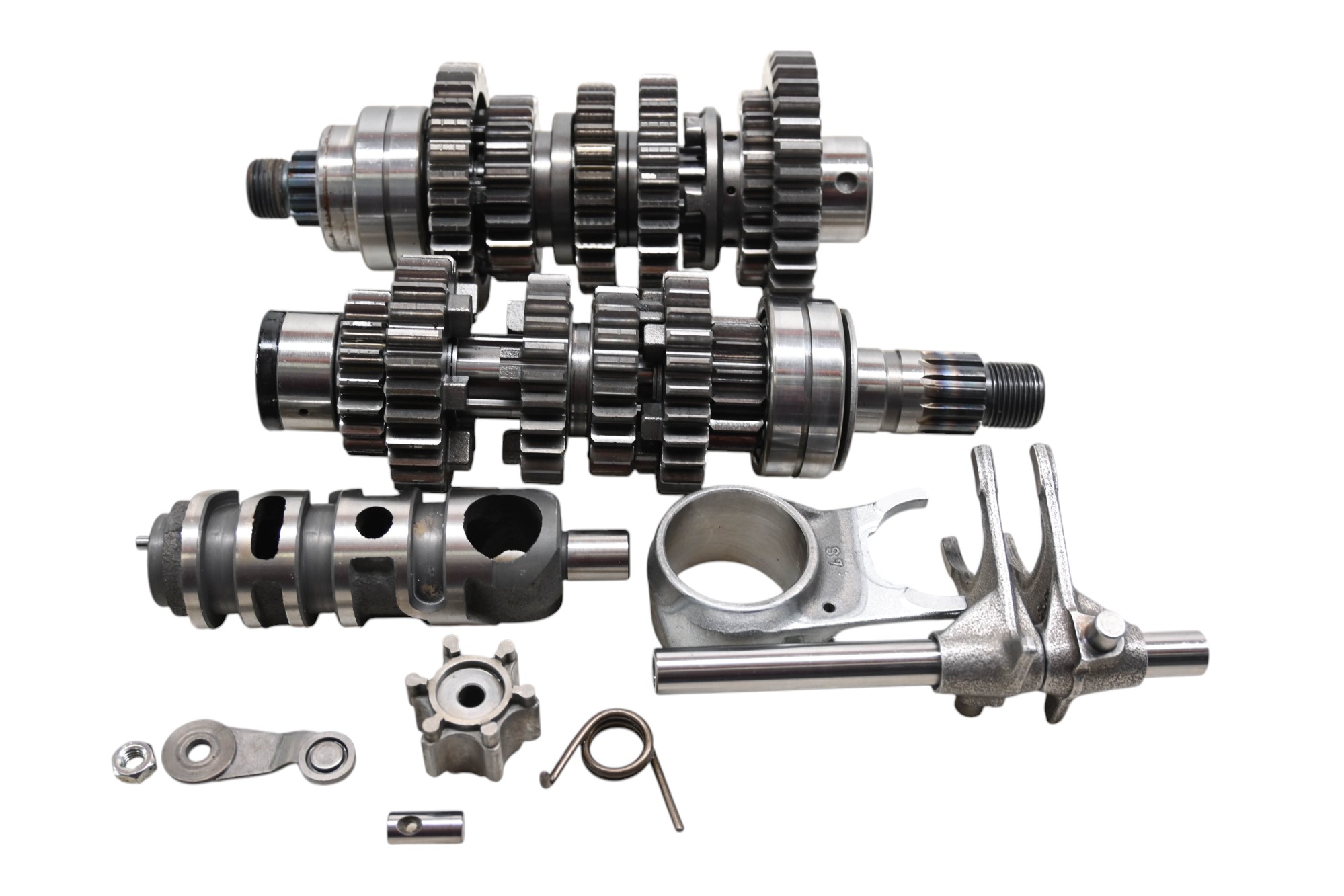 04 Kawasaki Vulcan 500 LTD Transmission Shift Forks & Drum EN500