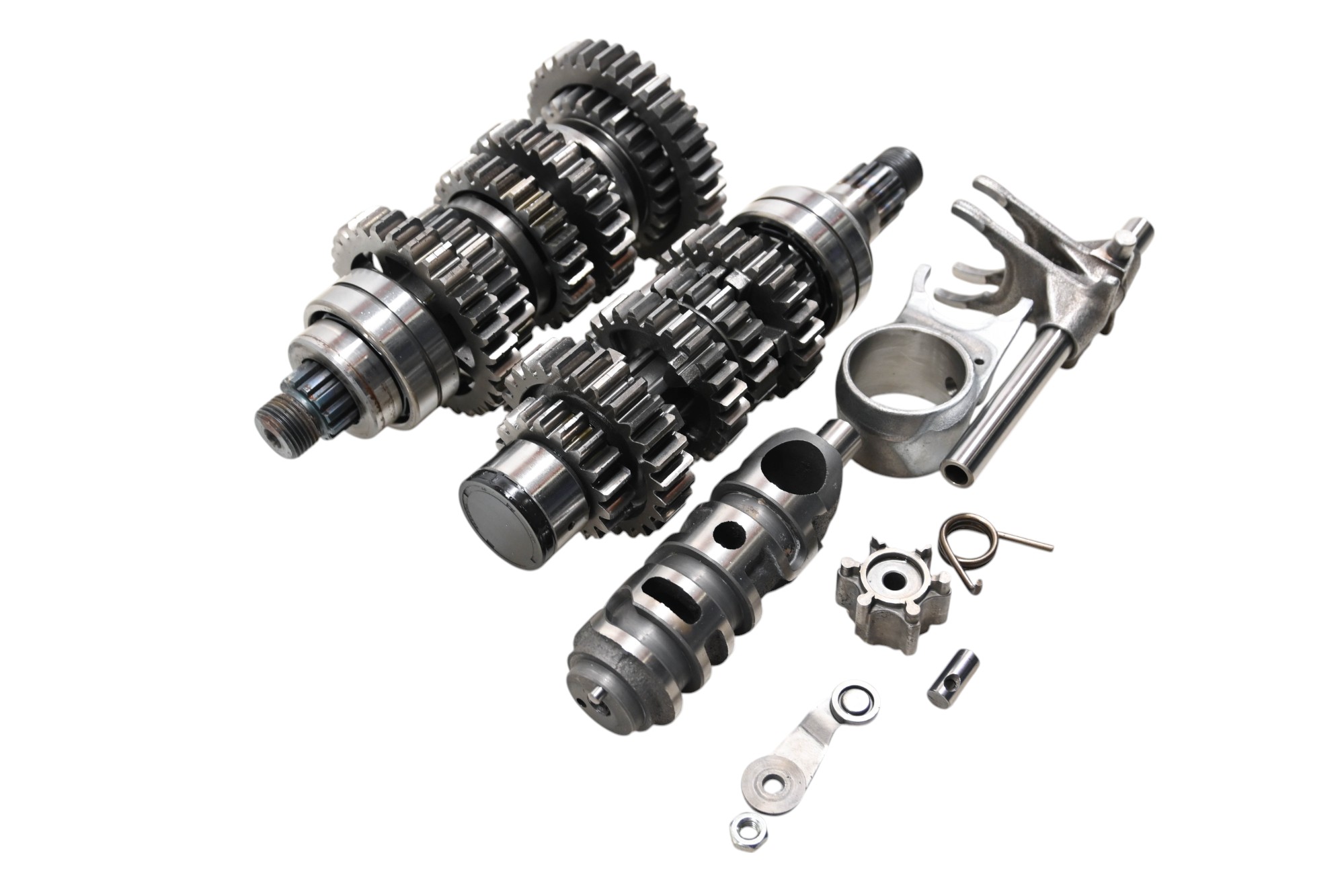 04 Kawasaki Vulcan 500 LTD Transmission Shift Forks & Drum EN500