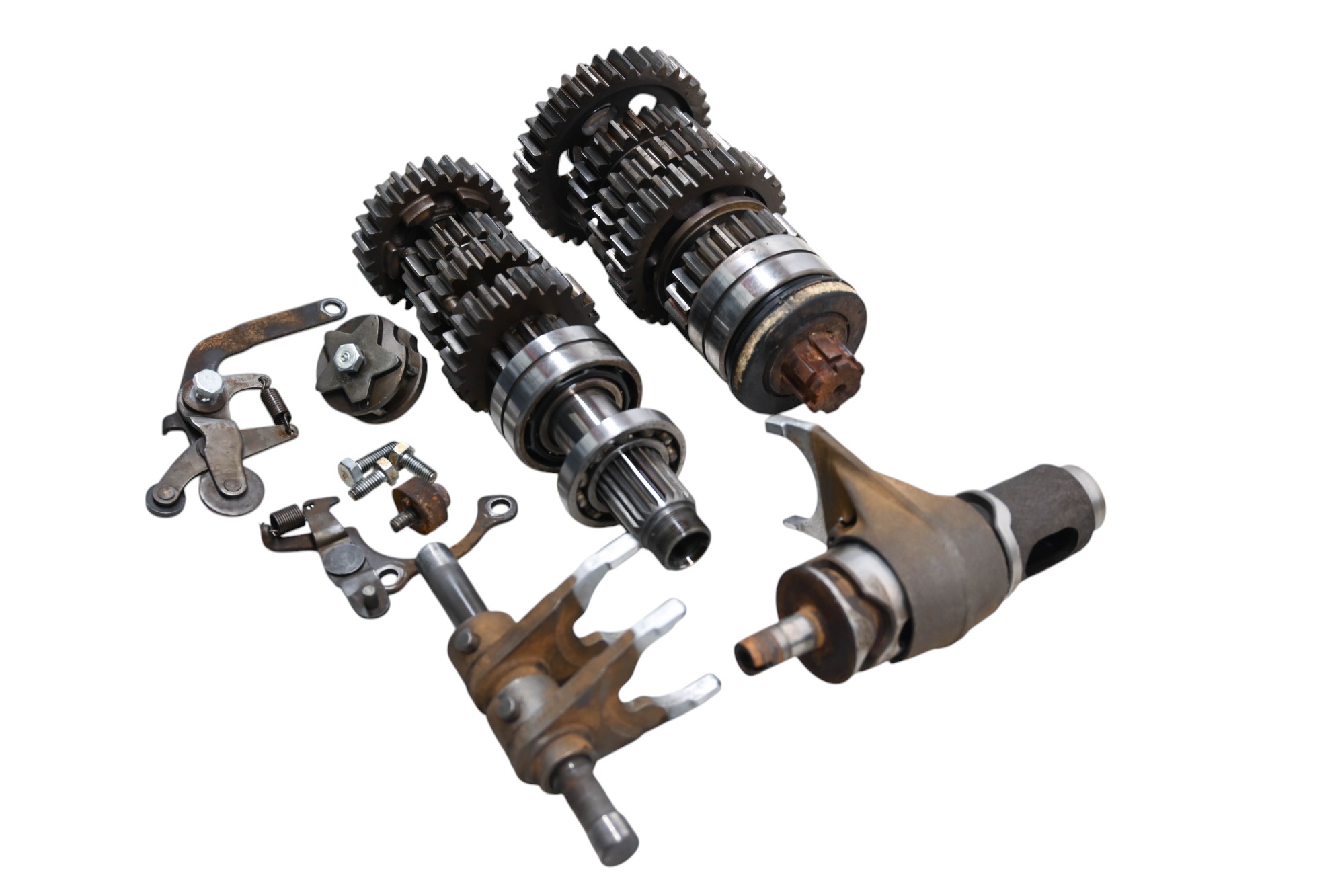 82 Honda Nighthawk CB650SC Transmission Shift Forks & Drum
