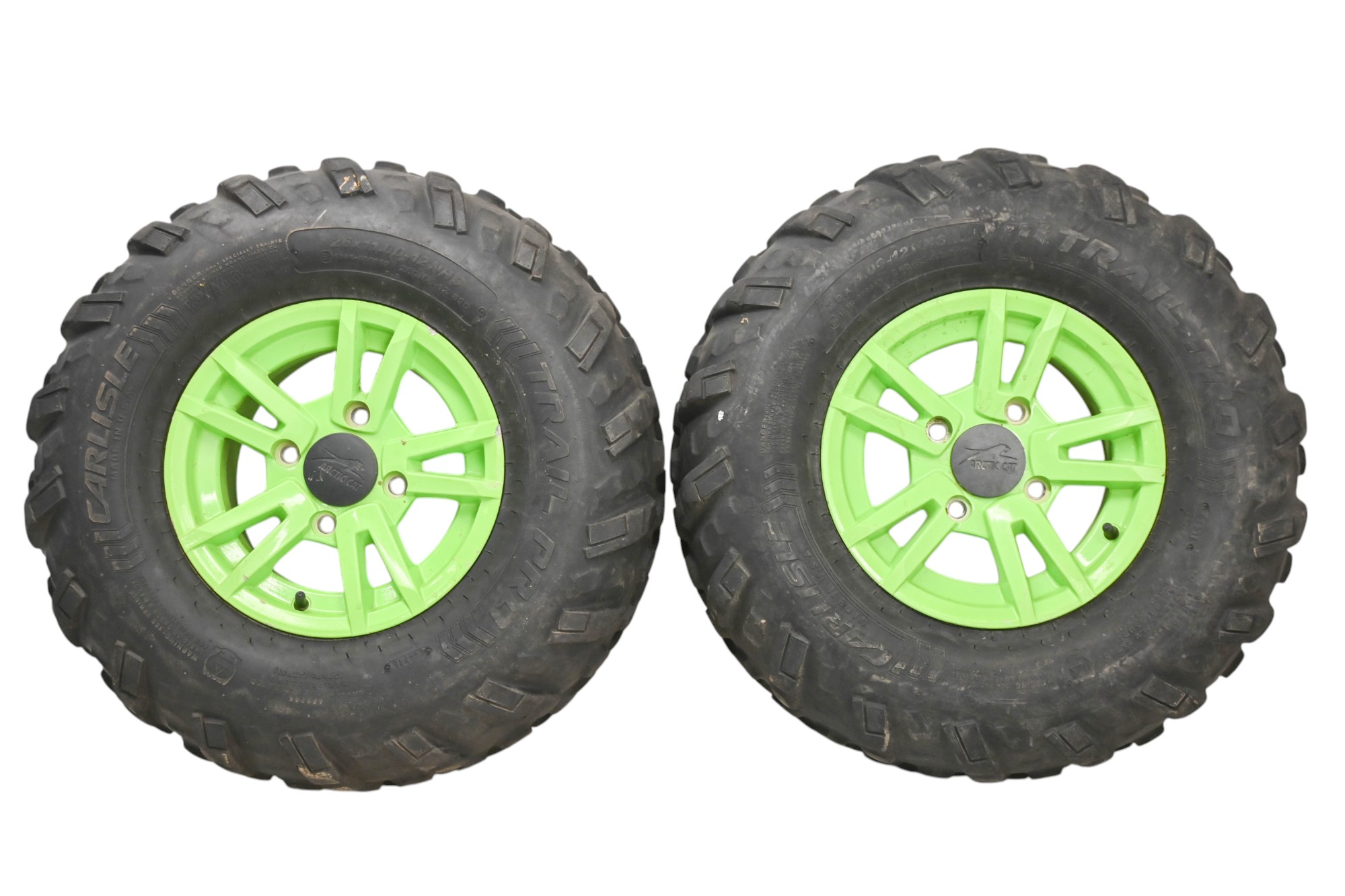17 Arctic Cat Wildcat Sport 700 Rear Wheels Rims & Tires 4/115 12X7.5 Carlisle Trail Pro 26X11-12 Trexton
