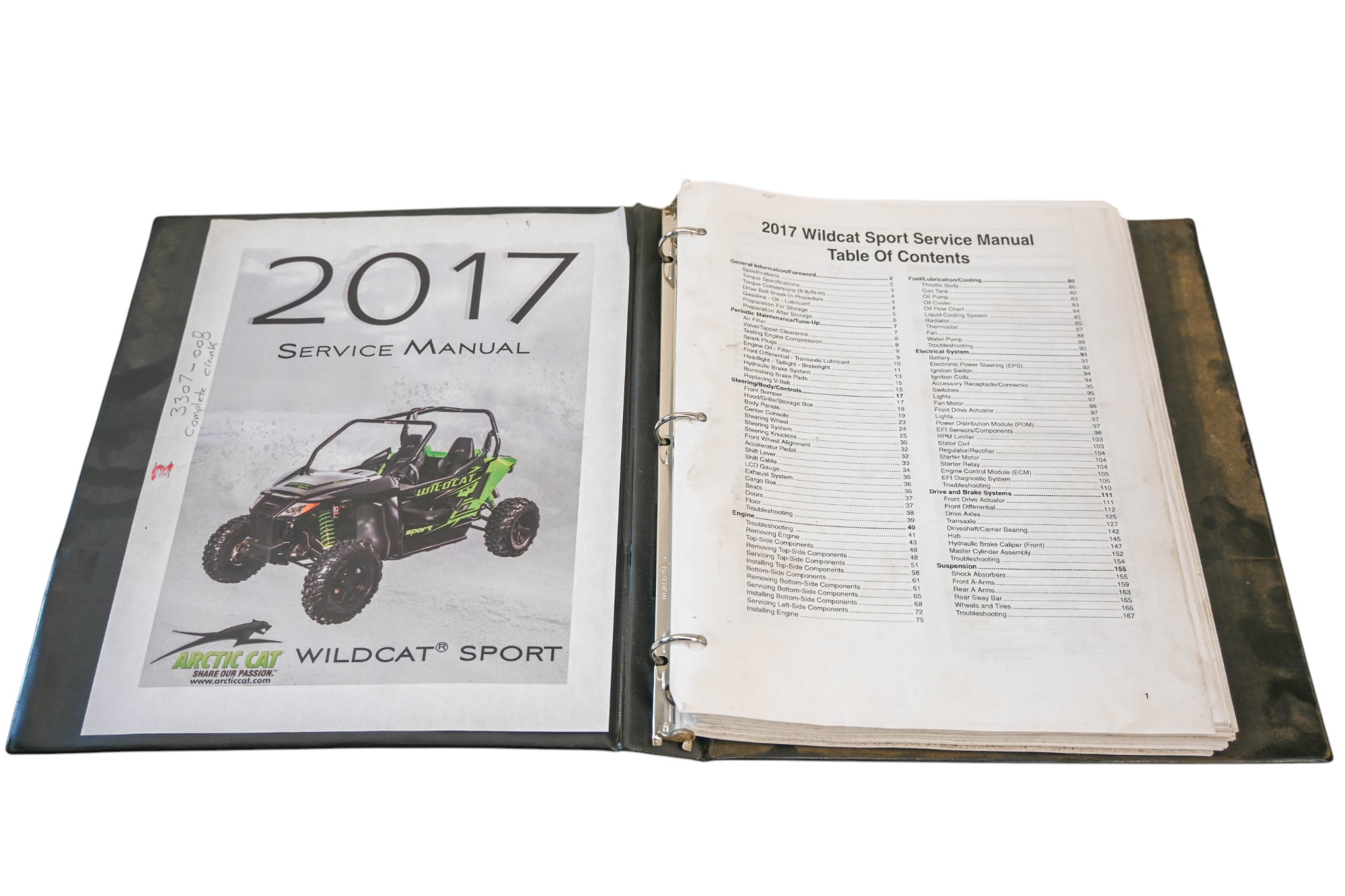 17 Arctic Cat Wildcat Sport 700 Service Manual Trexton