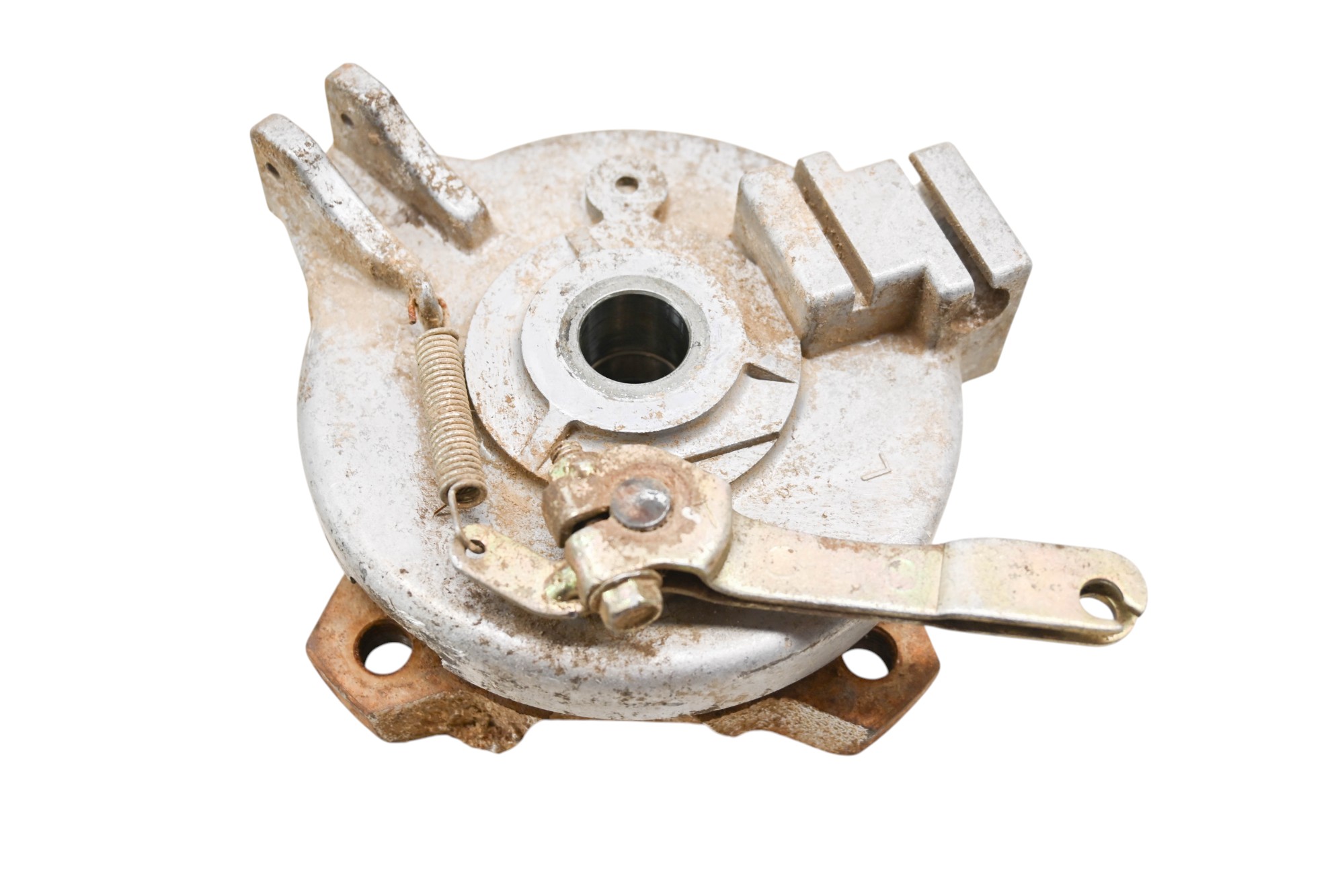 08 Polaris Outlaw 50 2x4 Front Left Brake Drum Housing & Wheel Hub