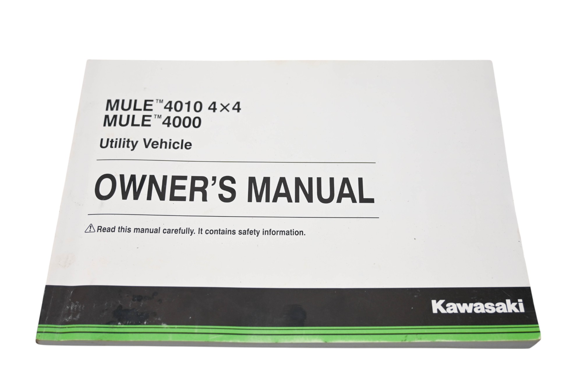 18 Kawasaki Mule 4000 2x4 Owners Manual KAF620P