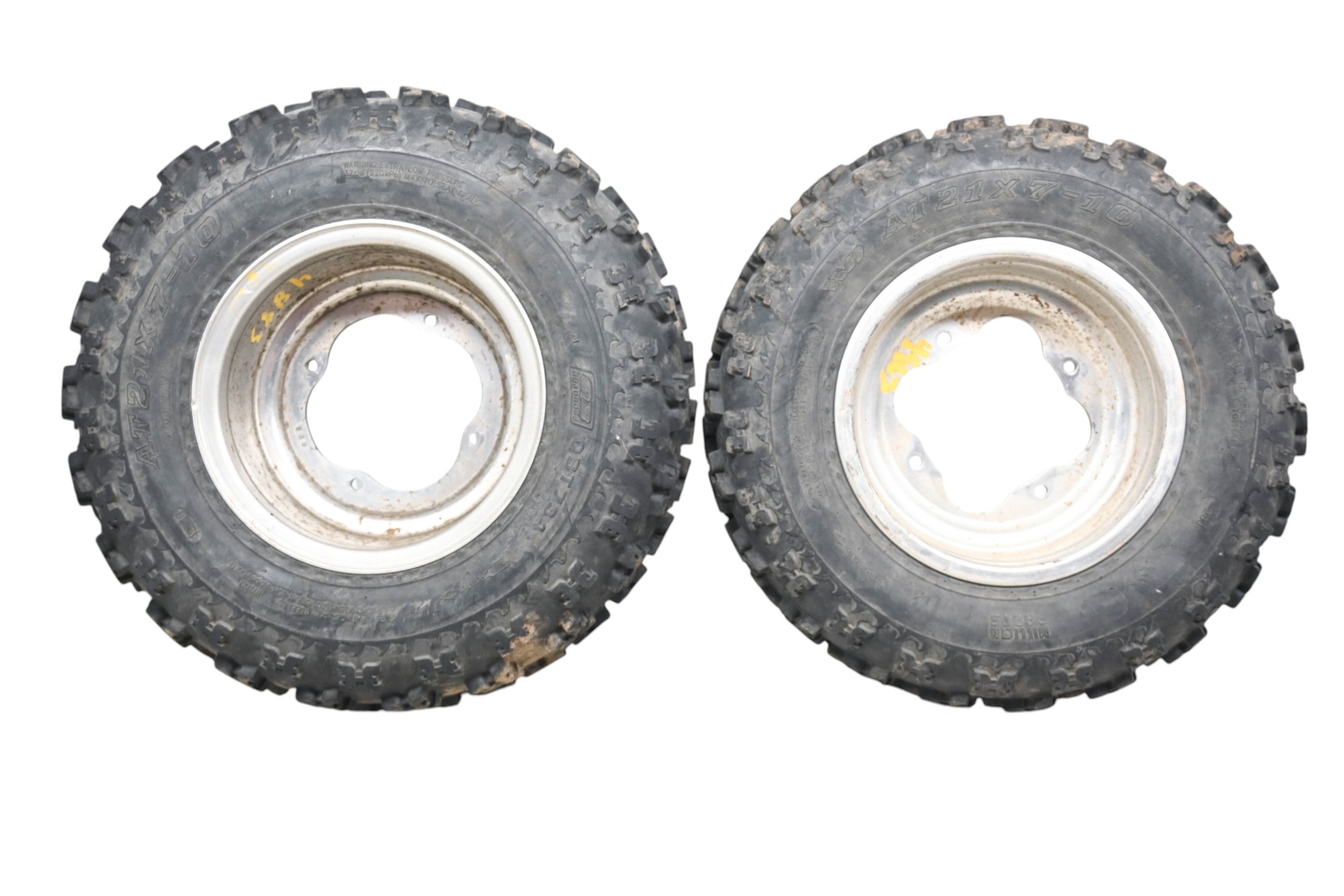 08 Yamaha Raptor 250 2x4 Front Wheels Rims & Tires 21X7-10 4/156 YFM250R