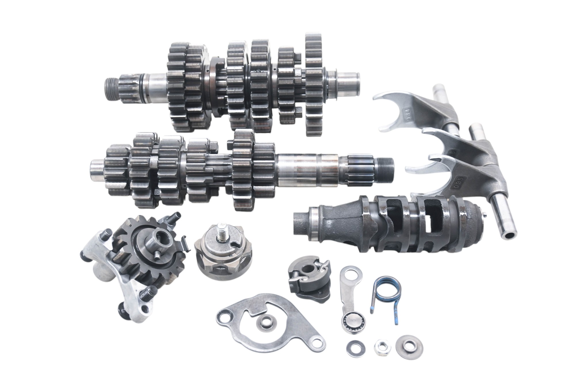 08 Kawasaki KFX450R Transmission Shift Forks & Drum