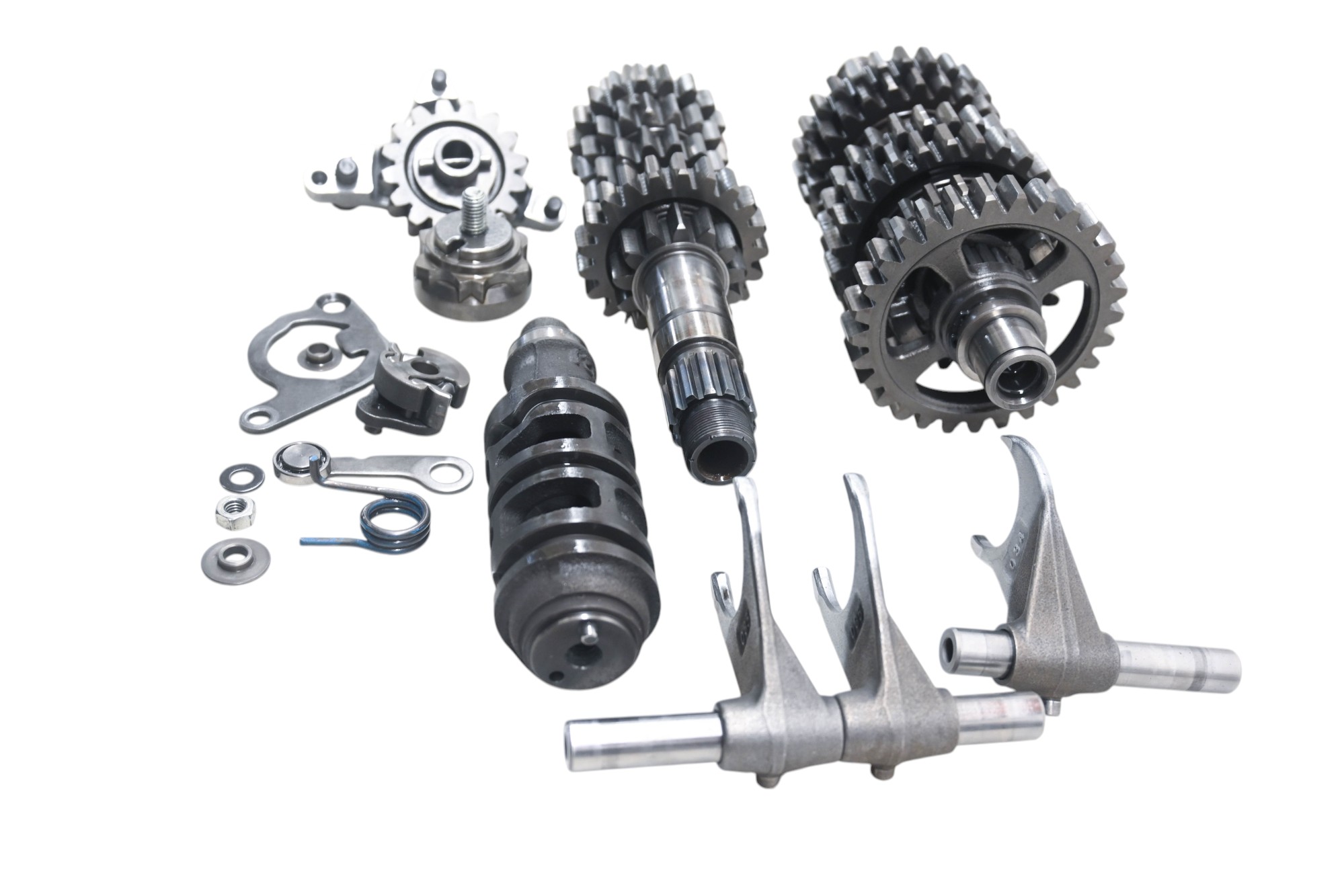 08 Kawasaki KFX450R Transmission Shift Forks & Drum