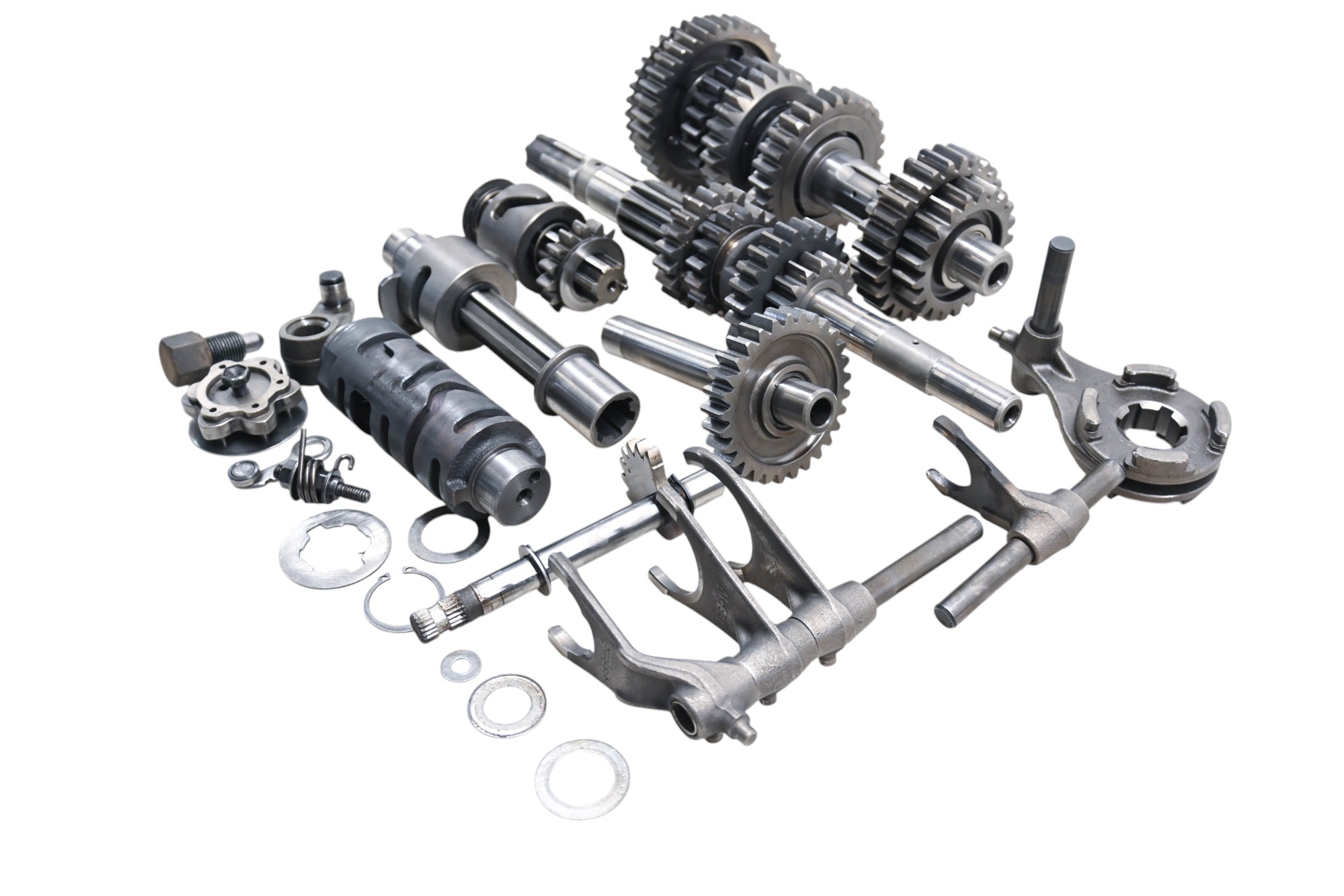 08 Suzuki King Quad 400 4x4 Transmission Shift Forks & Drum LTF400F