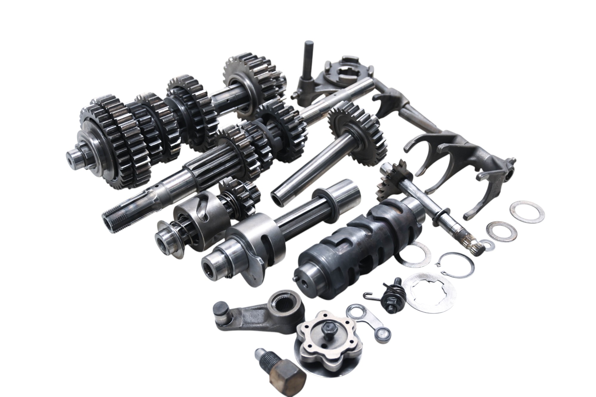 08 Suzuki King Quad 400 4x4 Transmission Shift Forks & Drum LTF400F