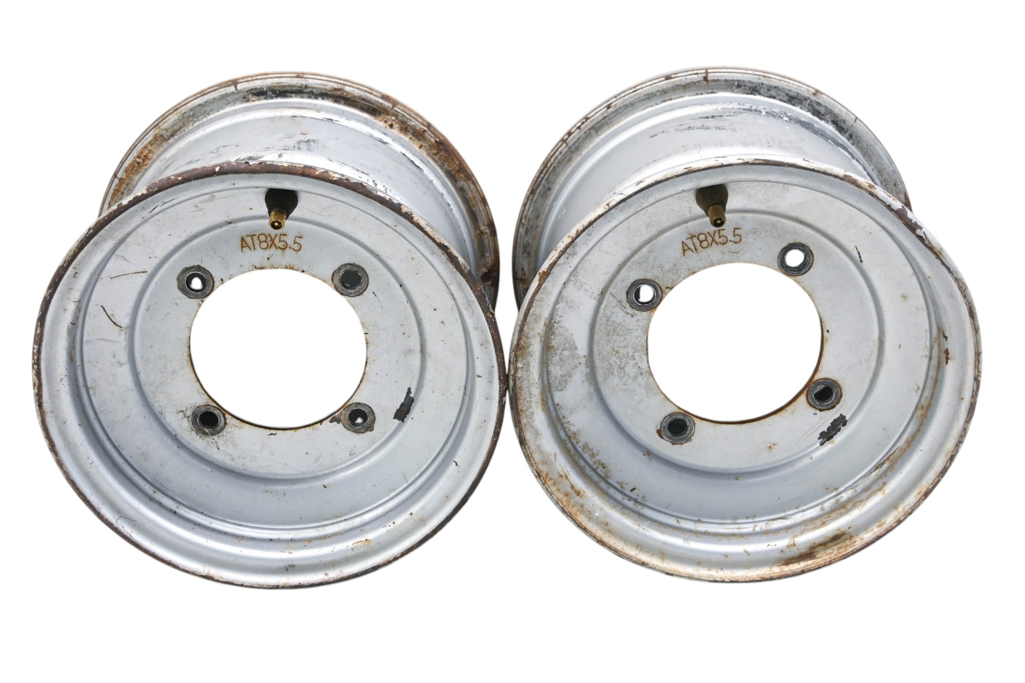 07 Polaris Outlaw 90 Front Wheels Rims 4/110 8X5.5