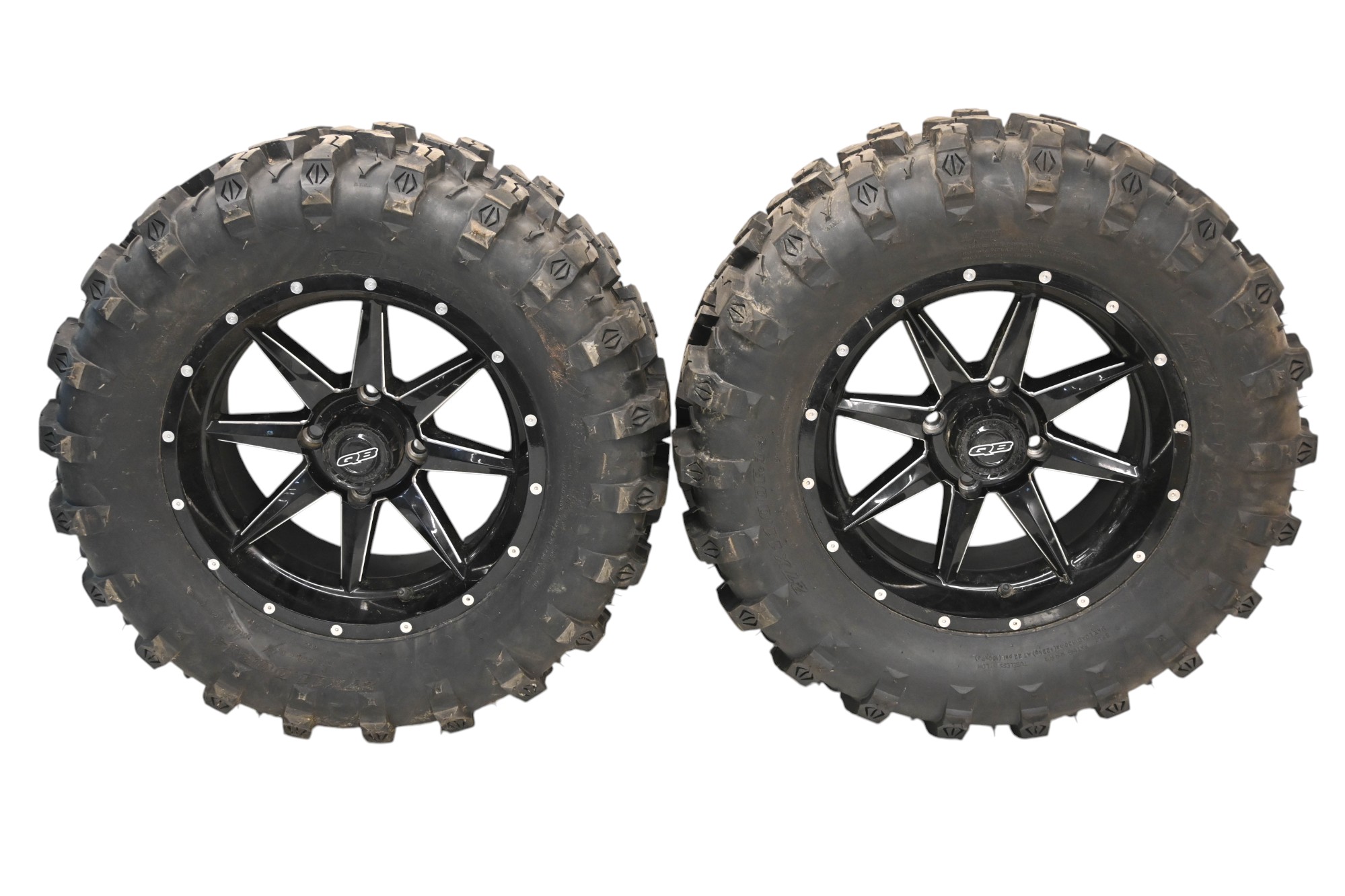 07 Kawasaki Brute Force 750 4x4i Rear Wheels Rims & Tires 27X11-14 4/110 QuadBoss KVF750
