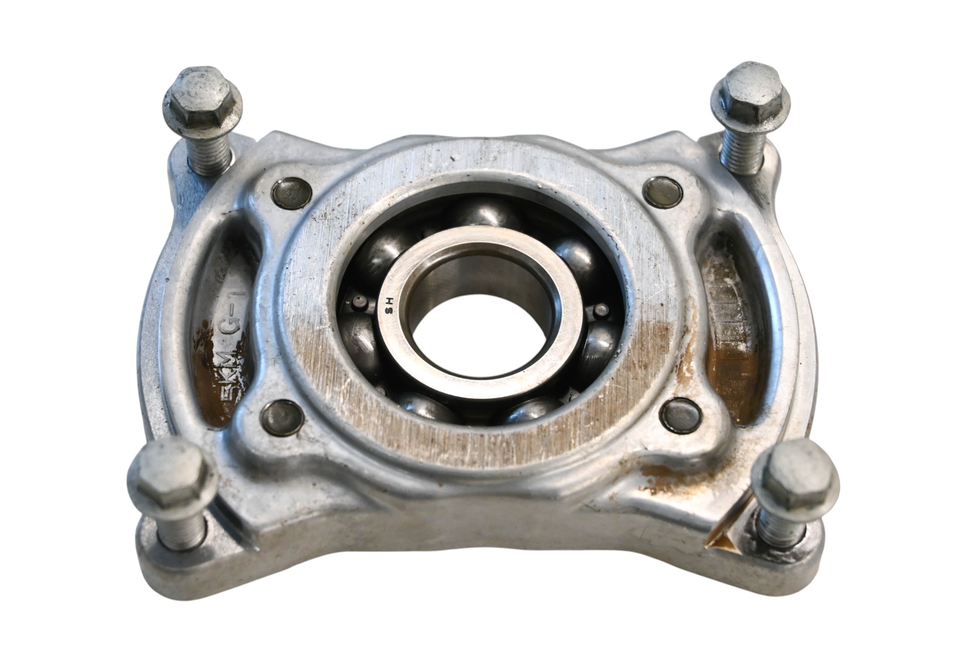 02 Yamaha Grizzly 660 4x4 Middle Drive Shaft Bearing Housing Cover YFM660F