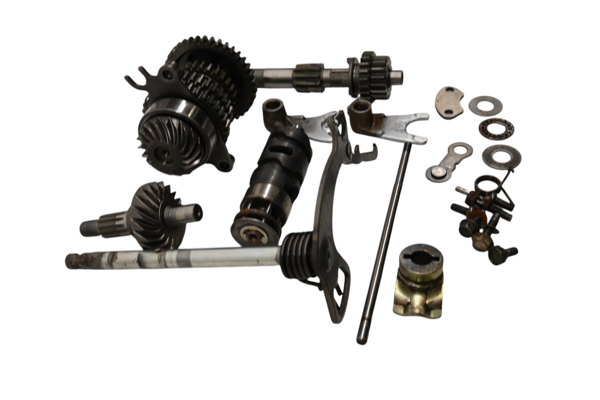 85 Yamaha Badger 80 Transmission Shift Forks & Drum YFM80