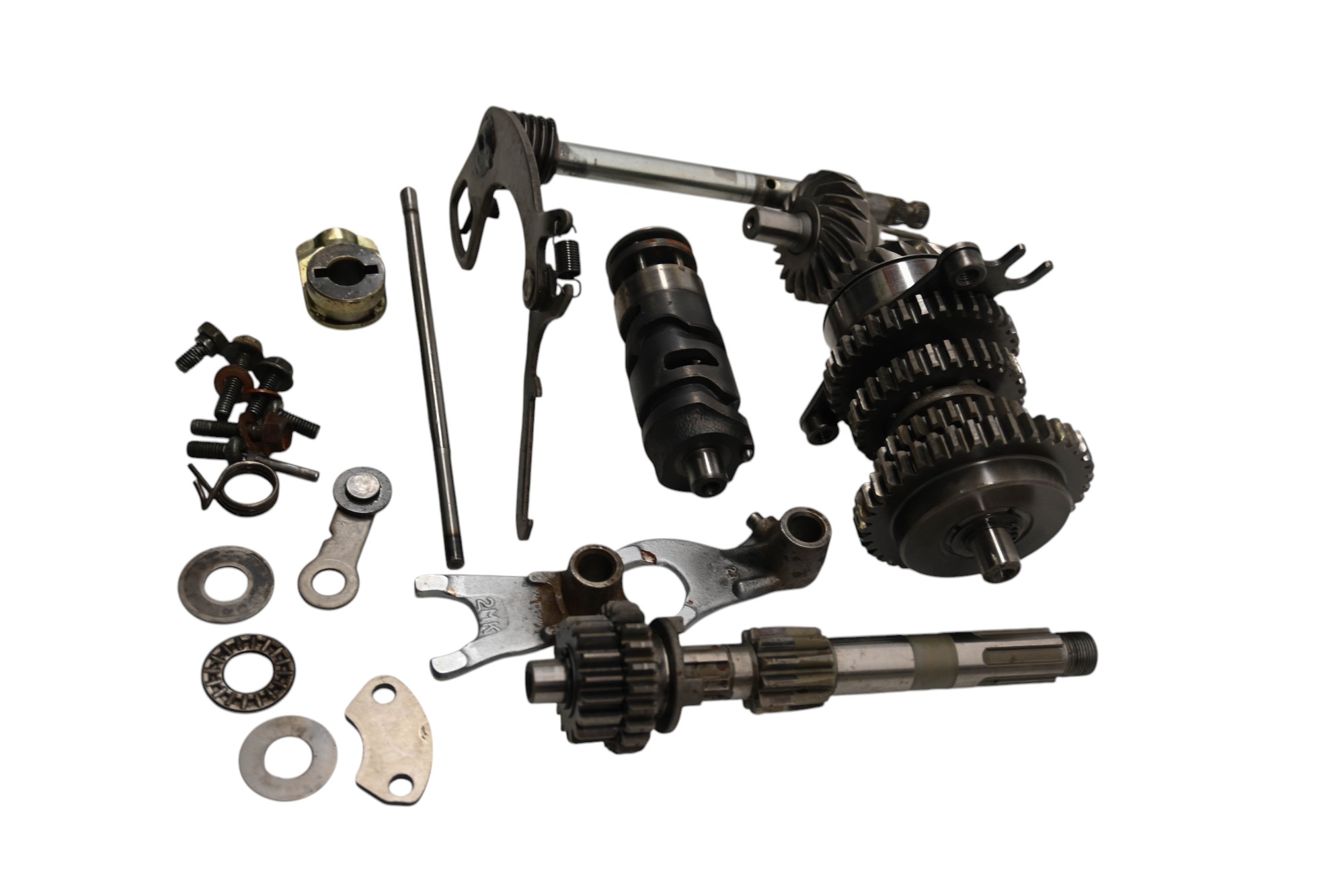 85 Yamaha Badger 80 Transmission Shift Forks & Drum YFM80