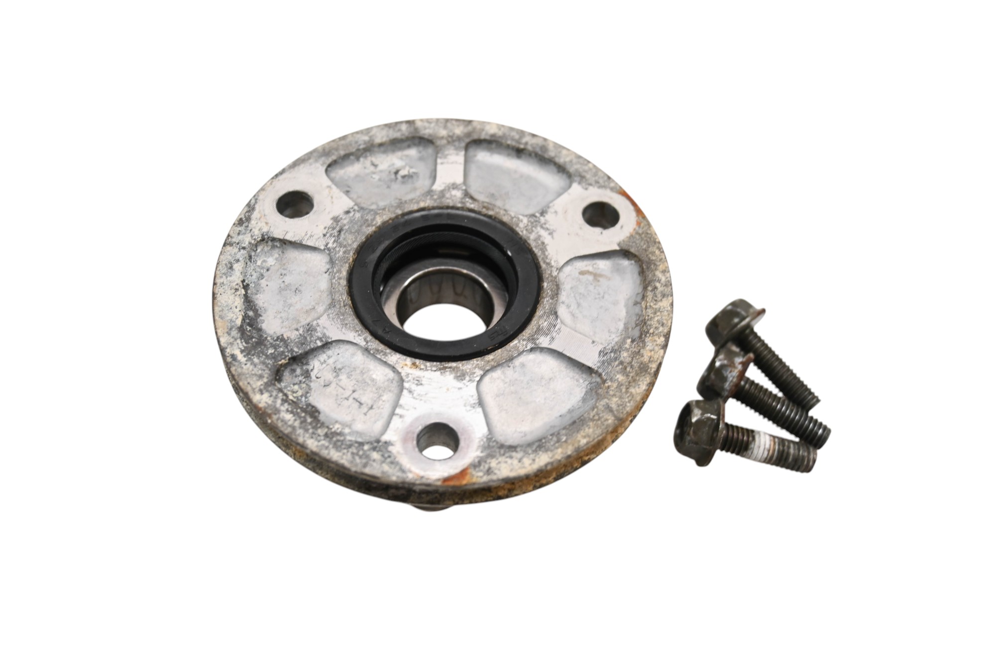 85 Yamaha Badger 80 Output Shaft Bearing Housing Cover YFM80