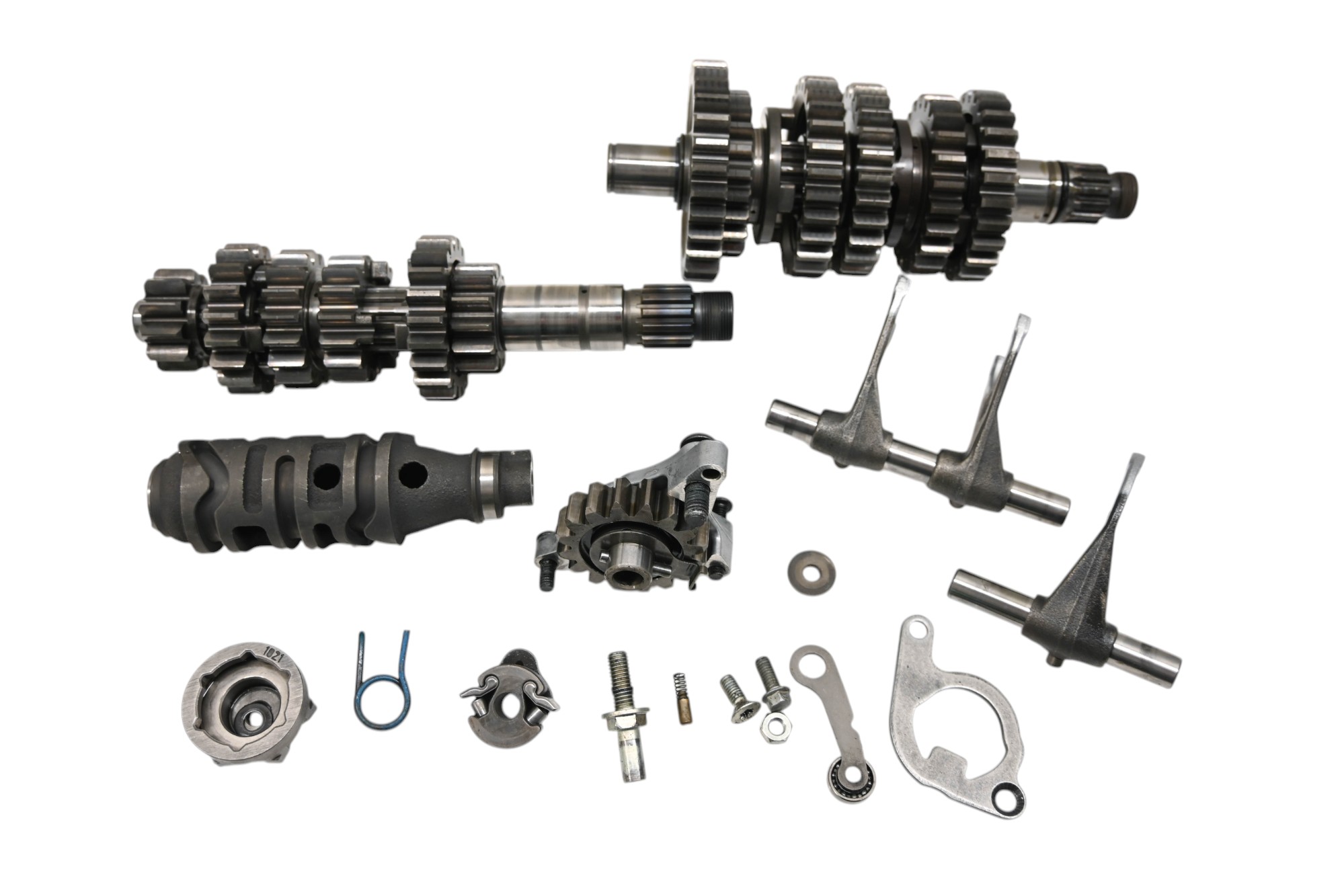 09 Kawasaki KFX450R Transmission Shift Forks & Drum