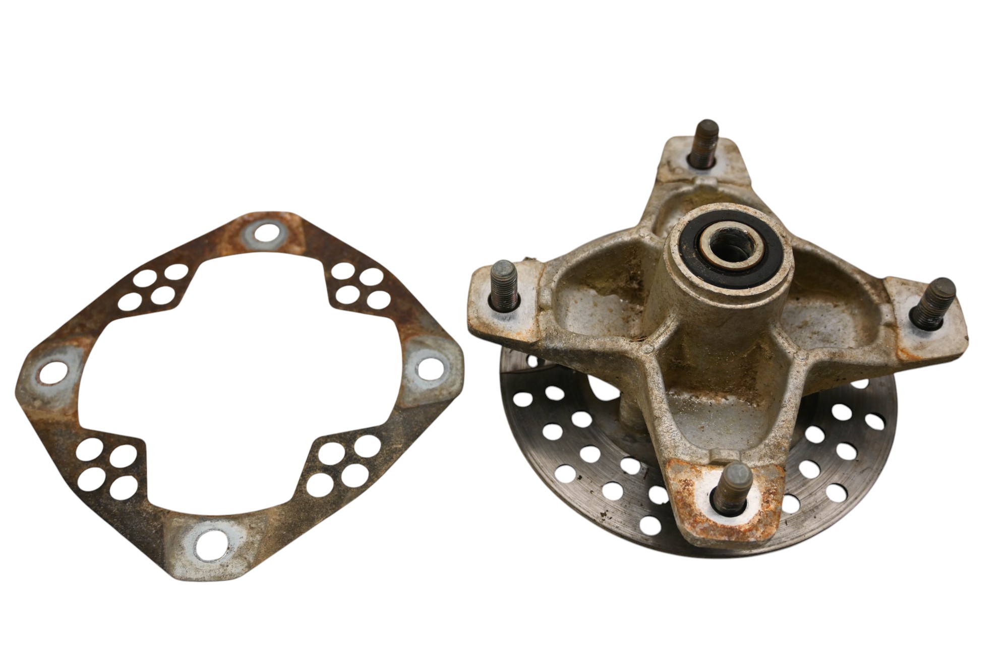 03 Yamaha Warrior 350 2x4 Front Wheel Hub & Rotor Left Or Right YFM350X
