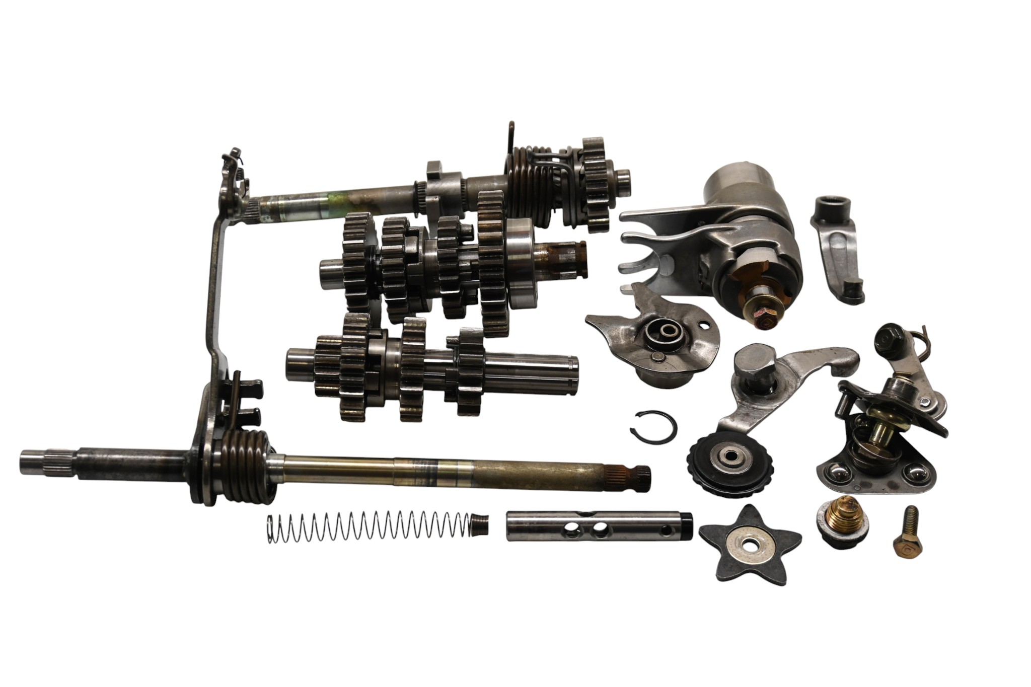 02 Can-Am DS90 4-Stroke Transmission Shift Forks & Drum Bombardier