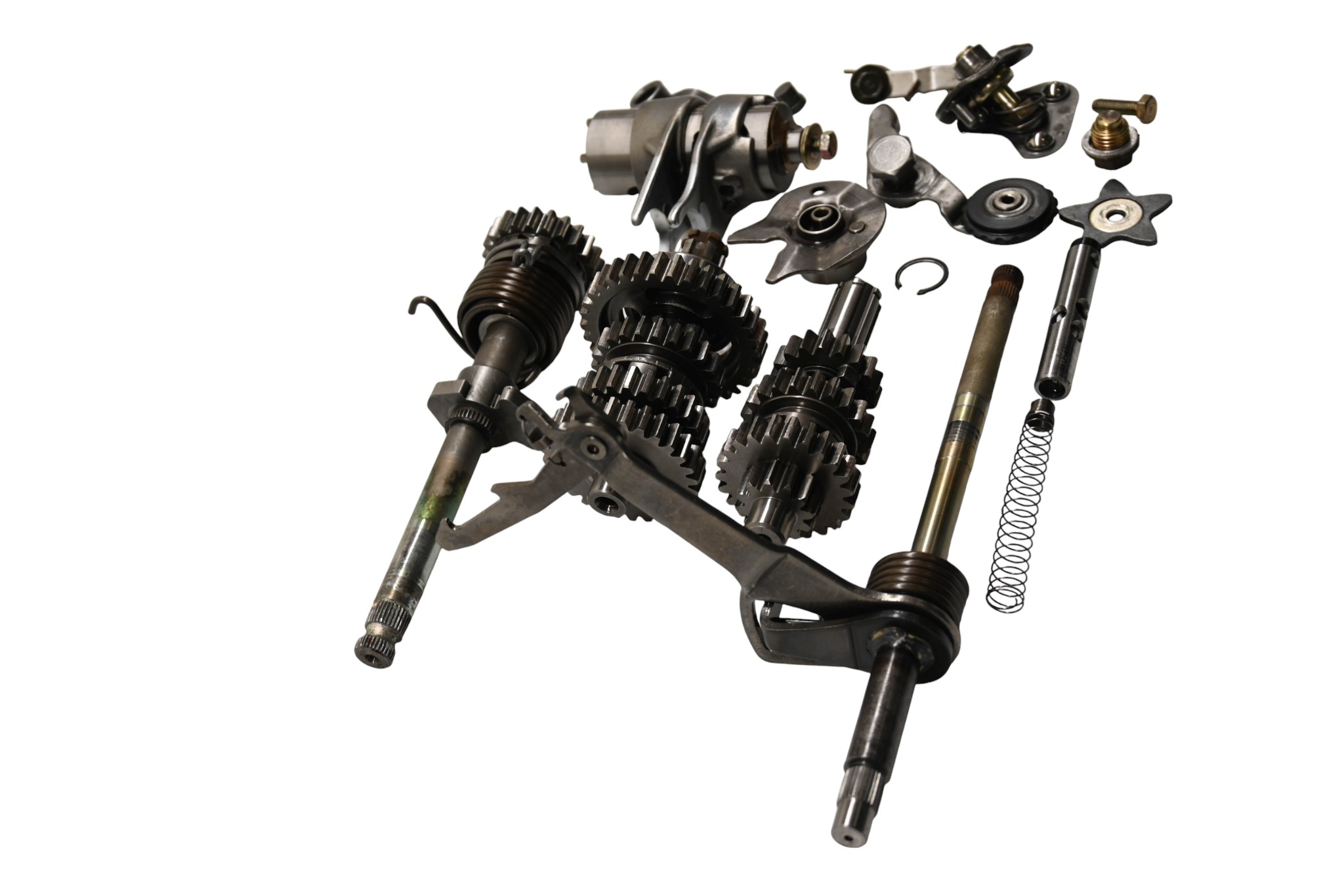 02 Can-Am DS90 4-Stroke Transmission Shift Forks & Drum Bombardier