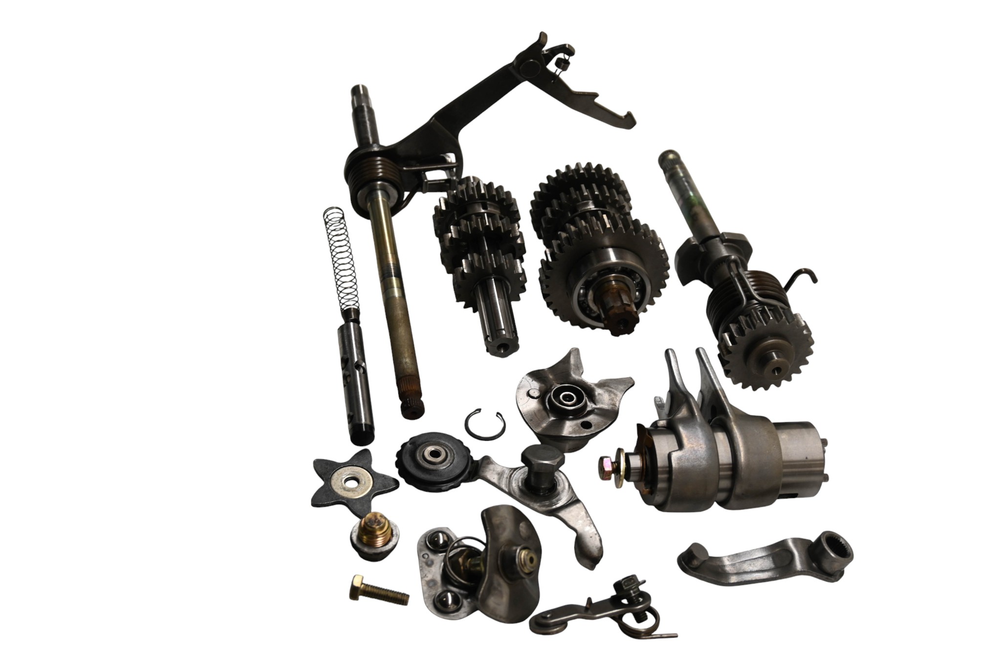 02 Can-Am DS90 4-Stroke Transmission Shift Forks & Drum Bombardier