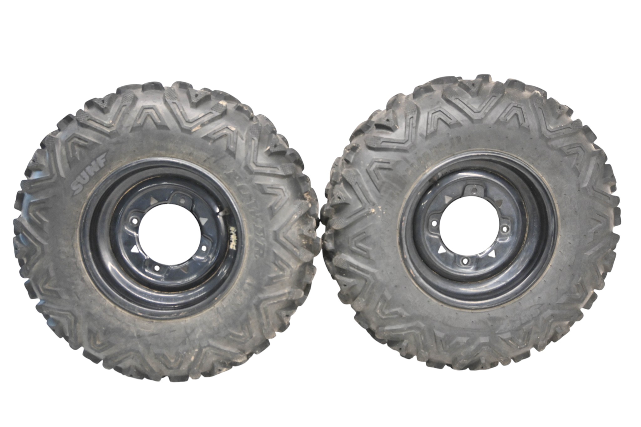 14 Polaris Ranger Crew 570 4x4 Front Wheels Rims & Tires 25X8-12 4/156 12X6 Sunf