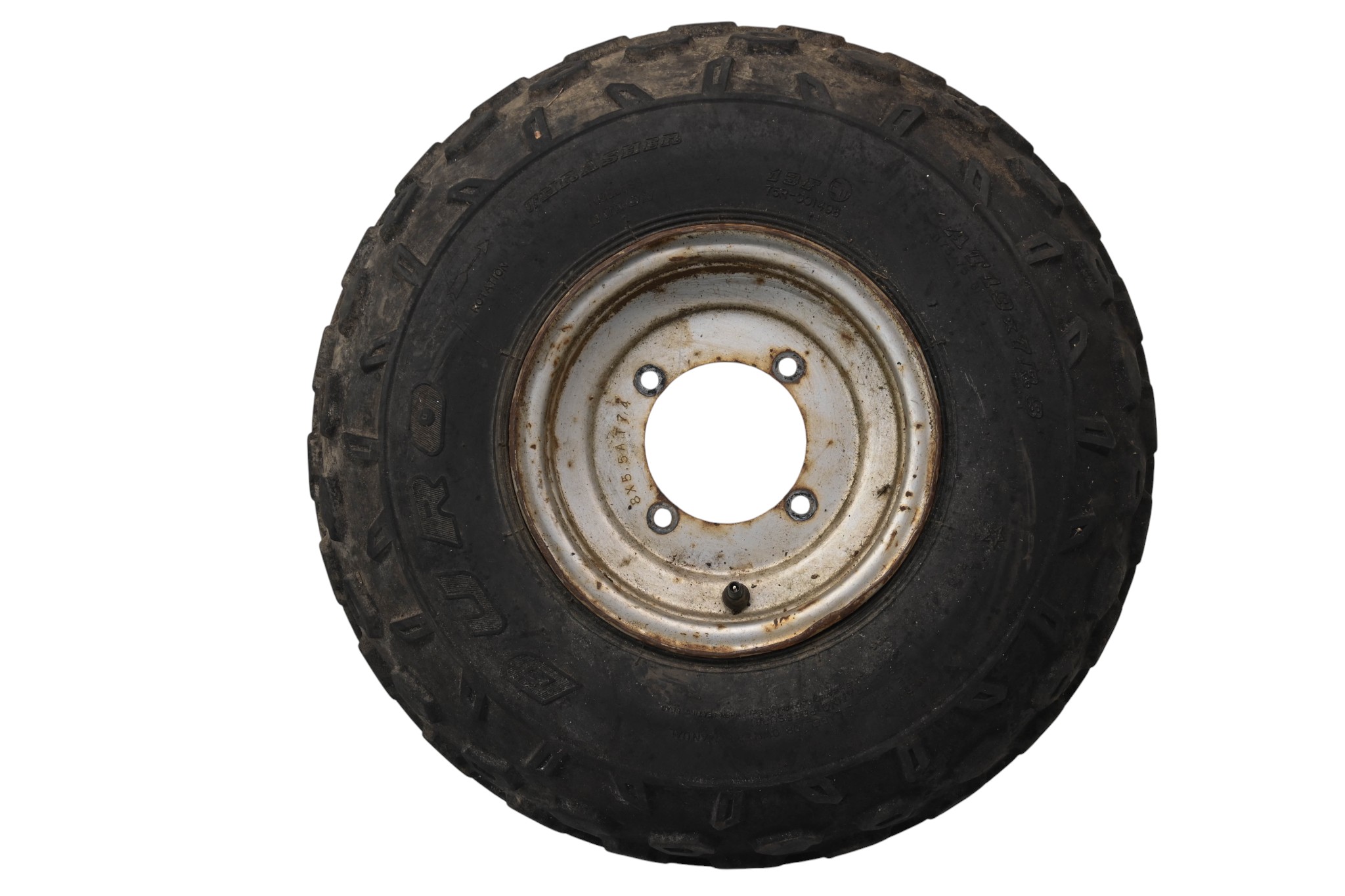 07 Polaris Outlaw 90 Front Wheel Rim & Tire 8X5.5 4/110 19X7R8