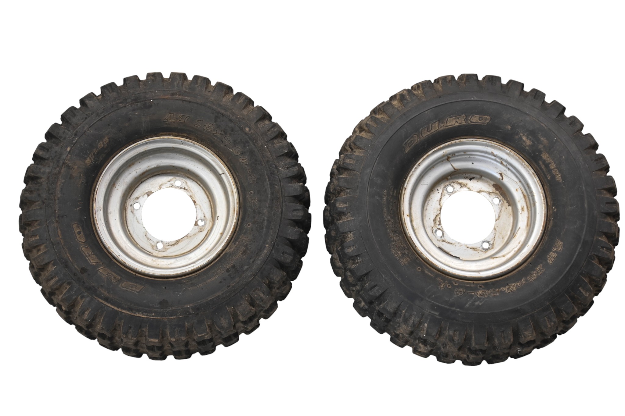 07 Polaris Outlaw 90 Rear Wheels Rims & Tires 9X8 4/110 18X9.5-8