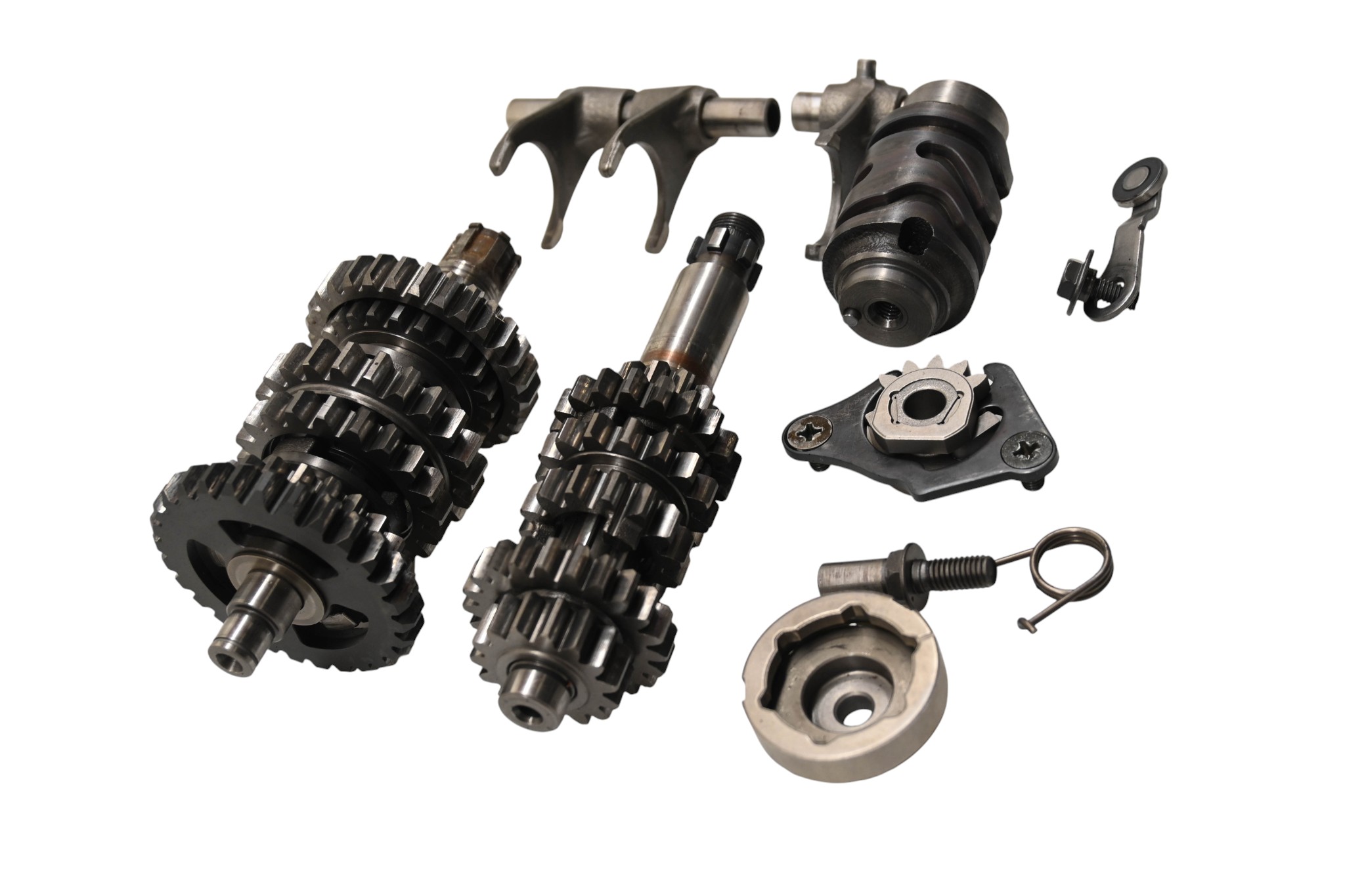 02 Suzuki RM85 Transmission Shift Forks & Drum