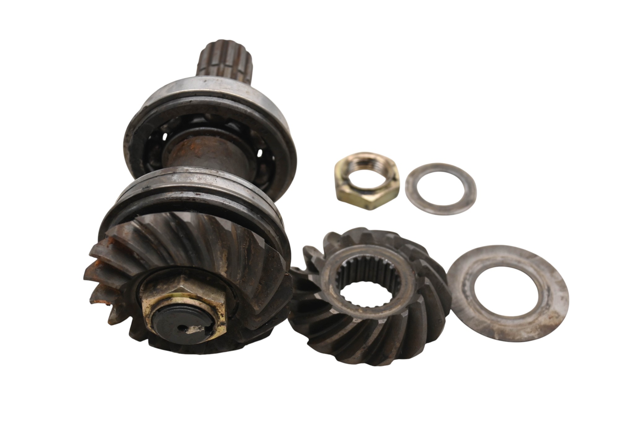 04 Suzuki Ozark 250 2x4 Transmission Bevel Gears Output Shaft LTF250