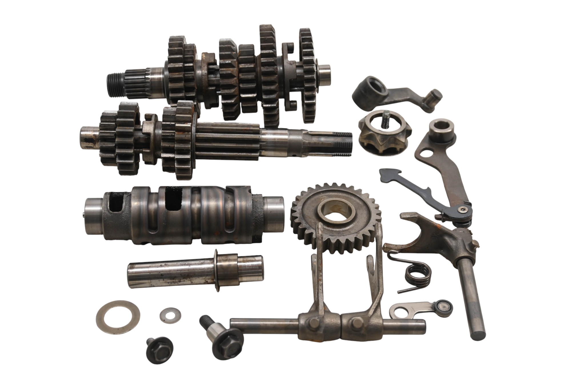 04 Suzuki Ozark 250 2x4 Transmission Shift Forks & Drum LTF250
