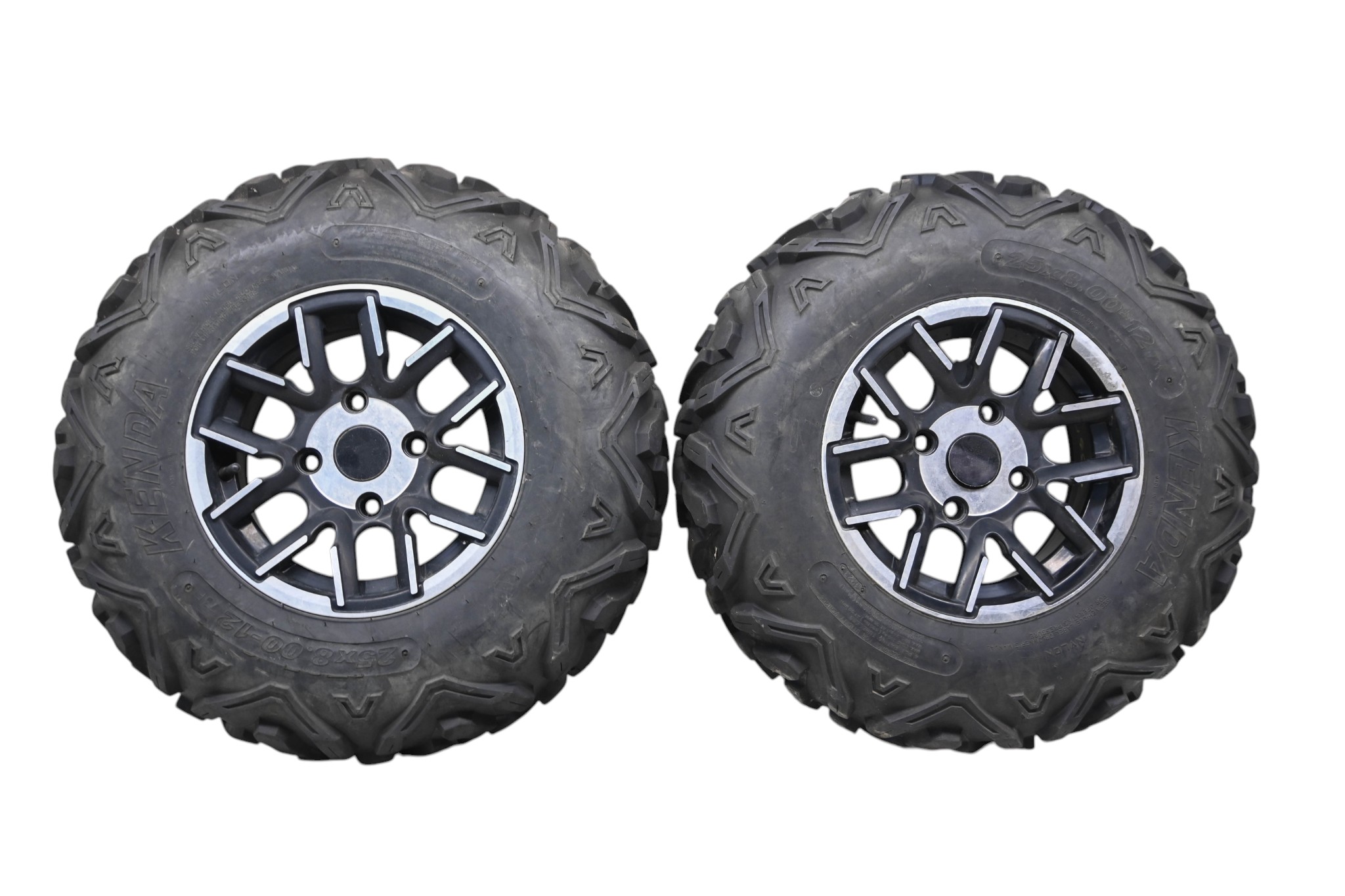 23 Bighorn Explorer 450 VXL-T Front Wheels Rims & Tires 25X8-12 4/110