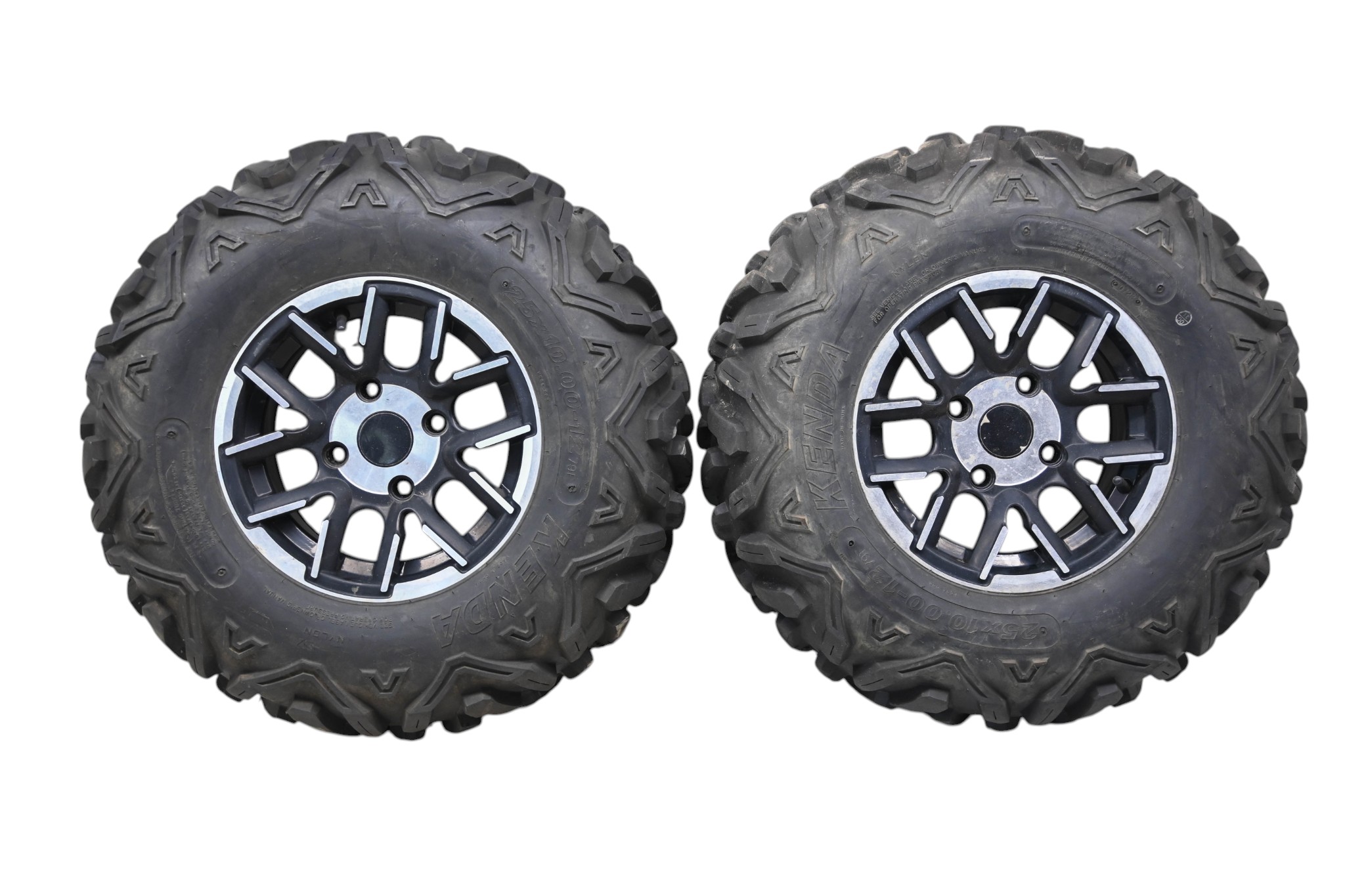 23 Bighorn Explorer 450 VXL-T Rear Wheels Rims & Tires 25X10-12 4/110