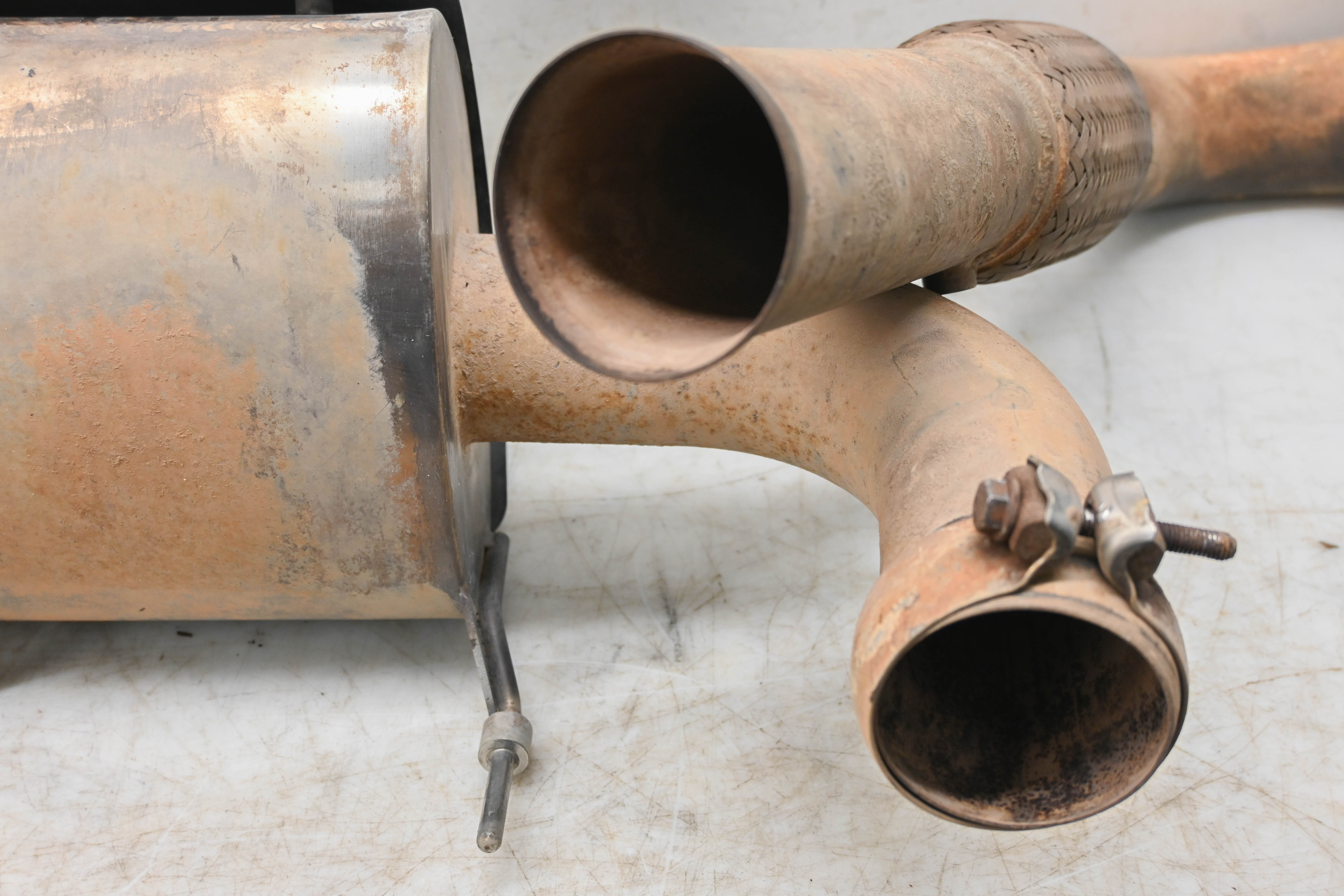 17 Polaris RZR XP Turbo Muffler & Exhaust Pipe Evolution