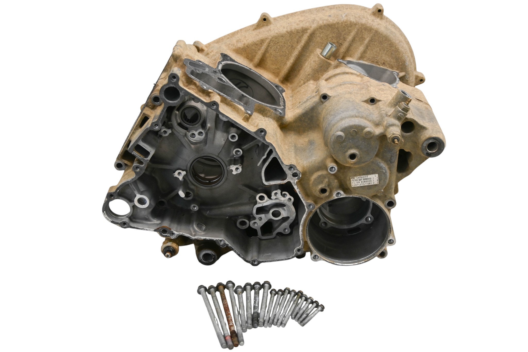 04 Kawasaki KFX700 2x4 Crankcase Center Crank Case V-Force