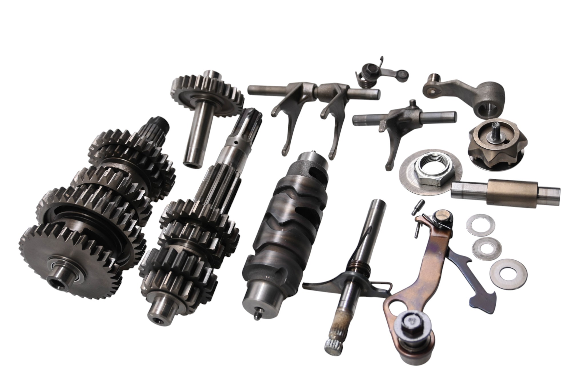 07 Suzuki Ozark 250 2x4 Transmission Shift Forks & Drum LTF250
