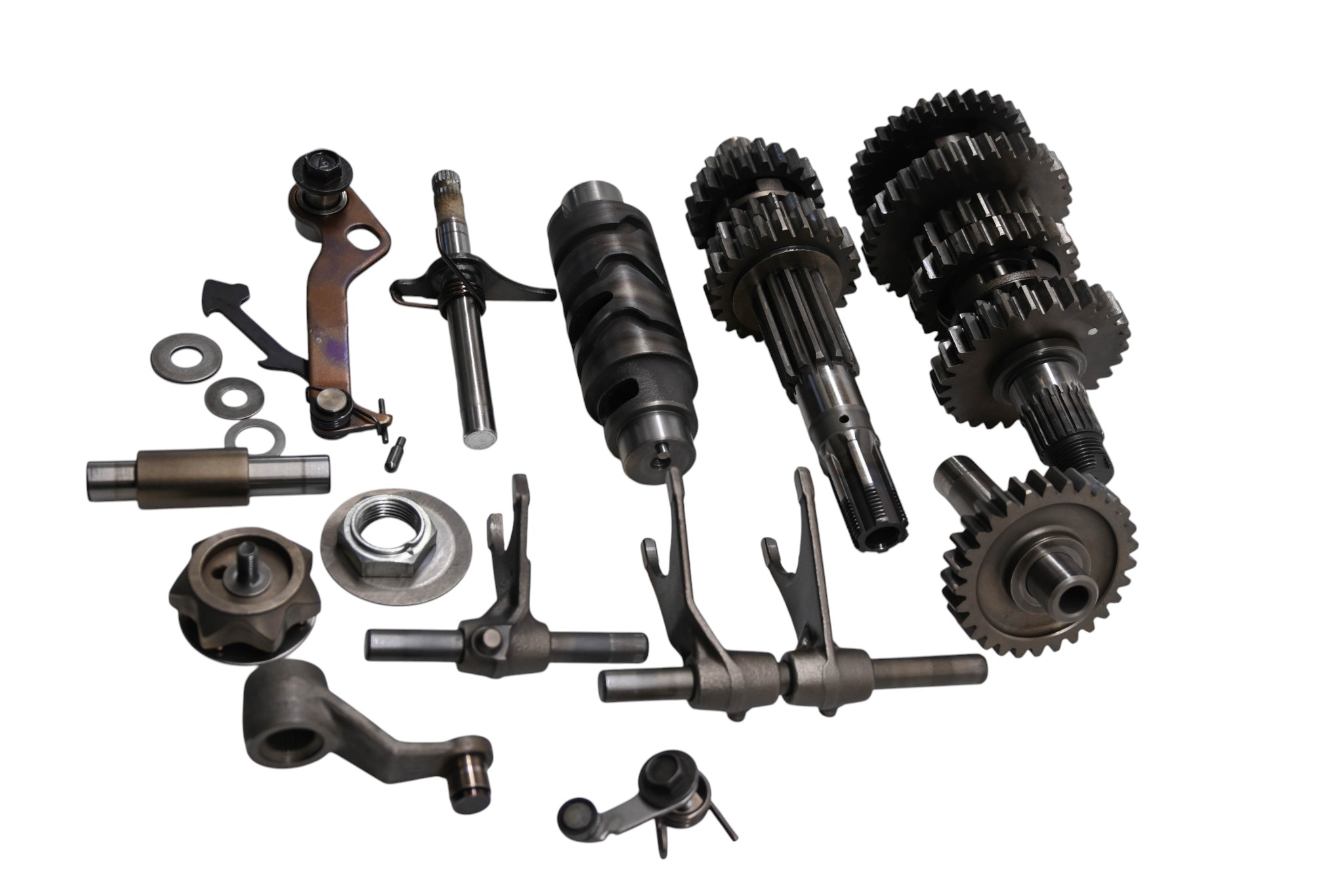 07 Suzuki Ozark 250 2x4 Transmission Shift Forks & Drum LTF250