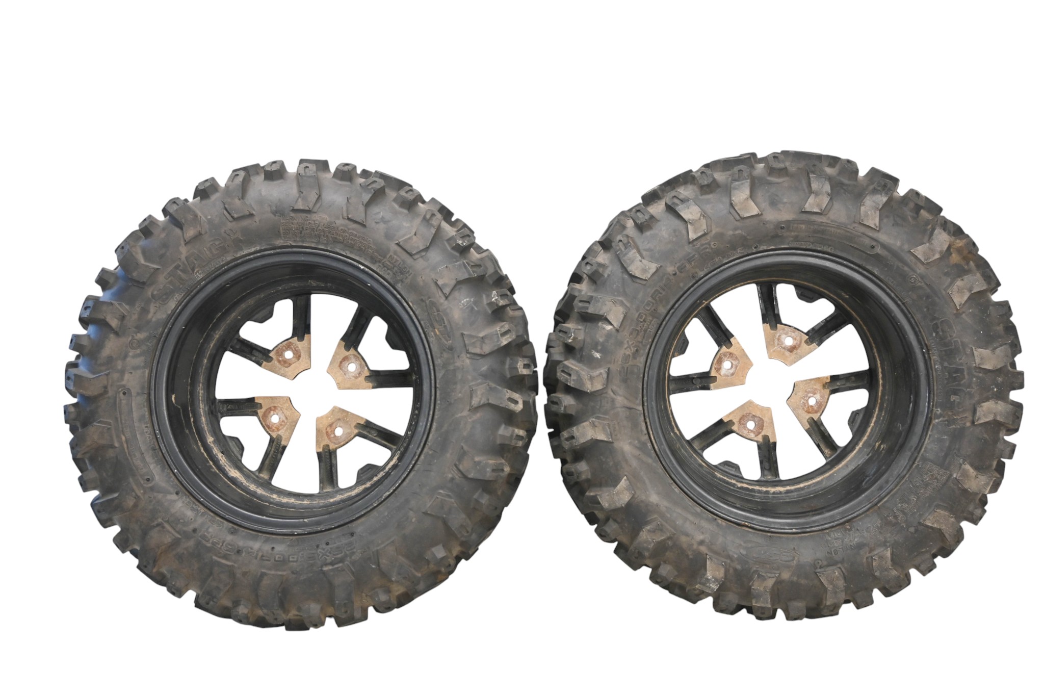 18 Can-Am Outlander Max 650 XT 4x4 Front Wheels Rims & Tires 4/137 14X6.5 Cst Stag 26X9R14