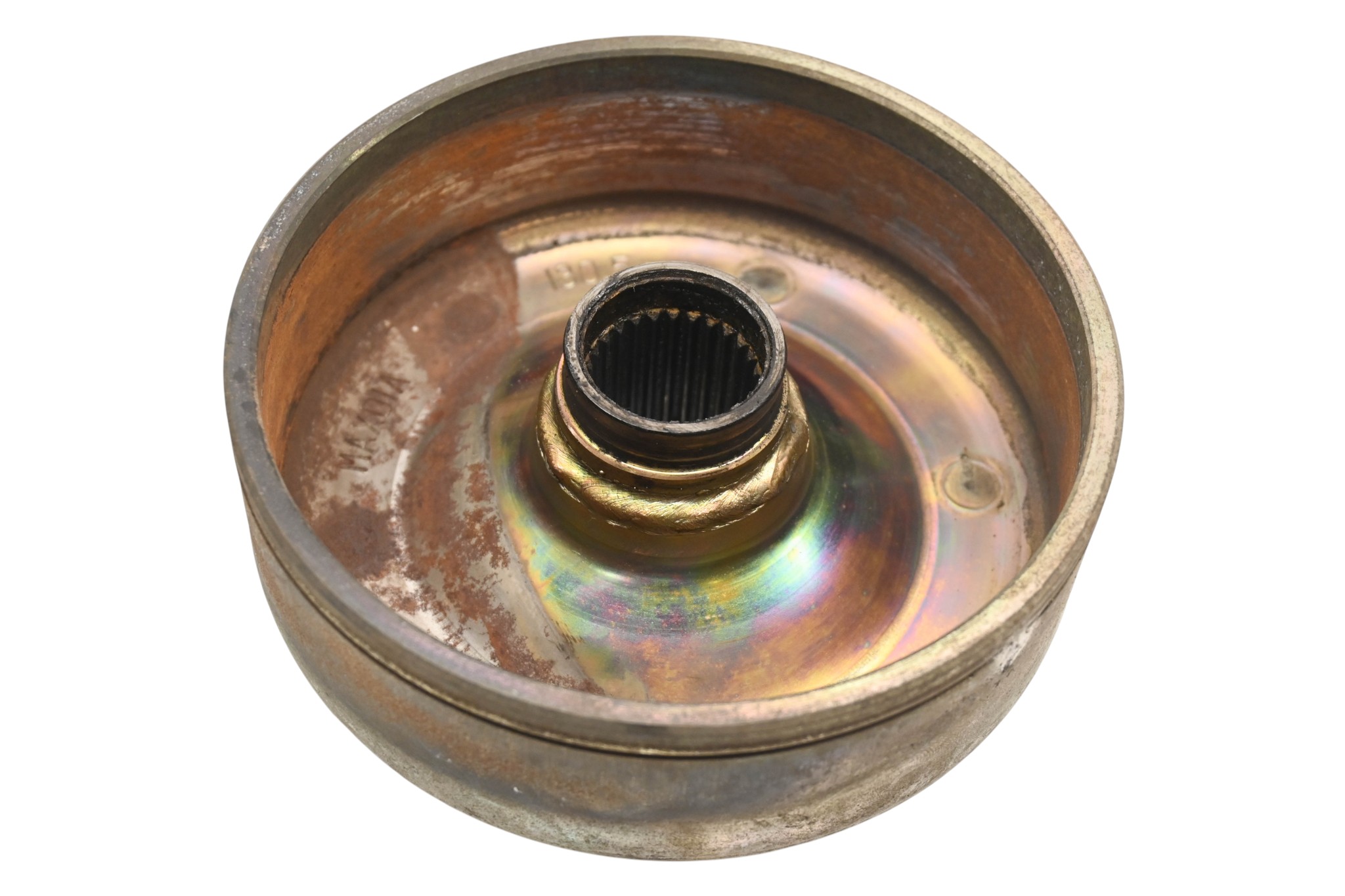 87 Yamaha Champ 100 Rear Brake Drum Housing YFM100