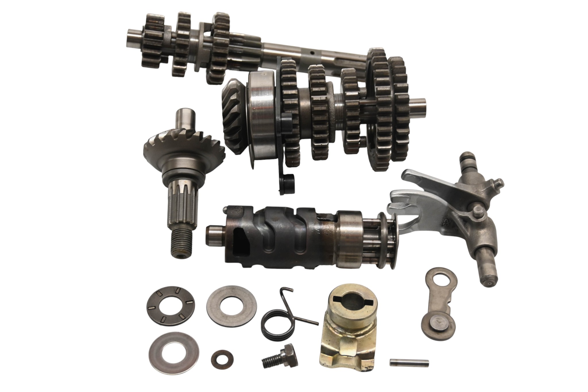 87 Yamaha Champ 100 Transmission Shift Forks & Drum YFM100