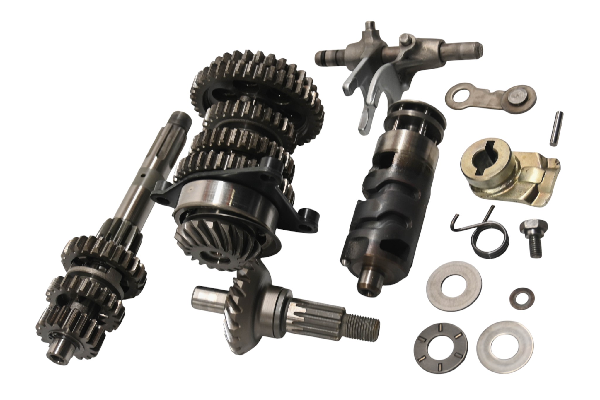87 Yamaha Champ 100 Transmission Shift Forks & Drum YFM100