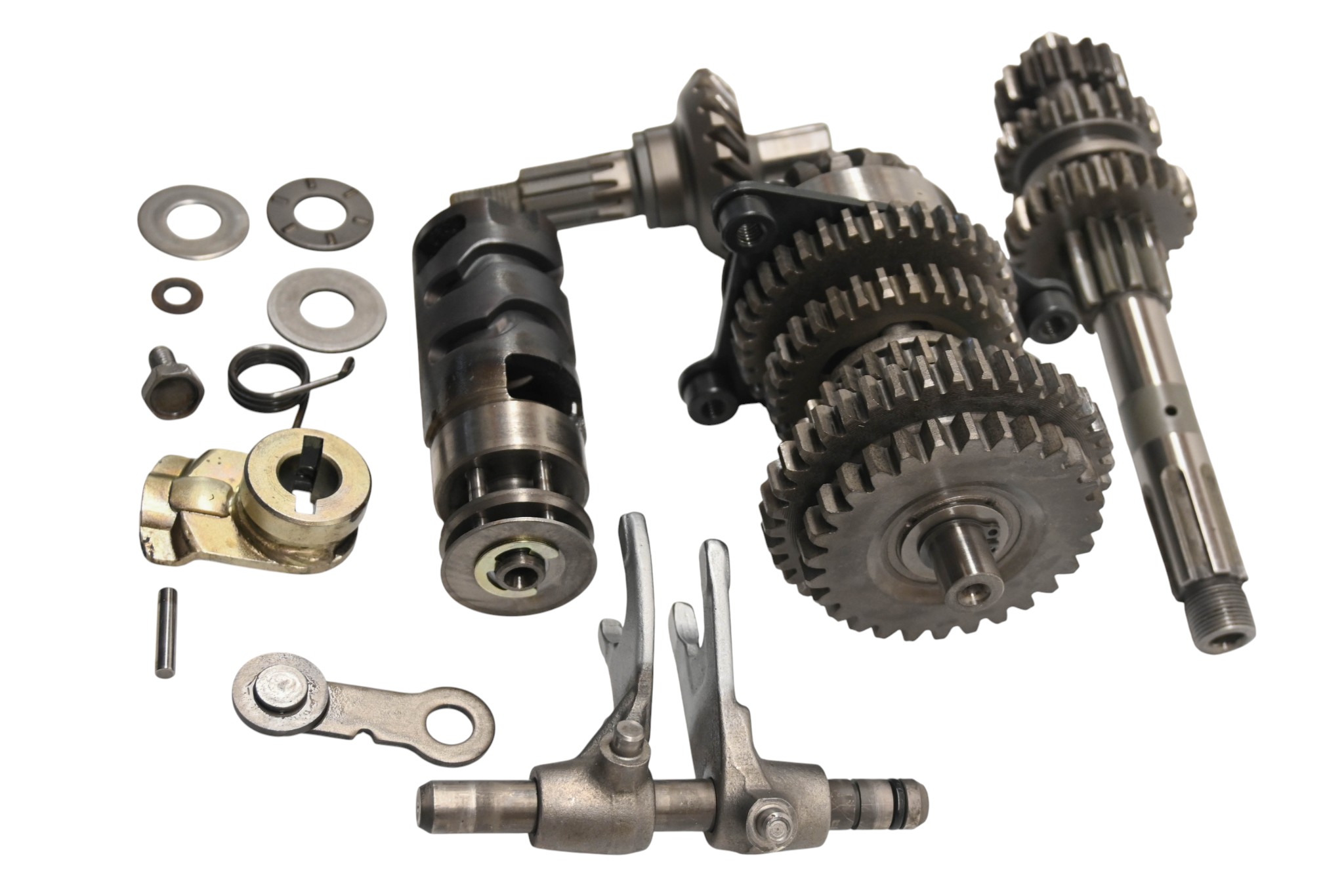87 Yamaha Champ 100 Transmission Shift Forks & Drum YFM100