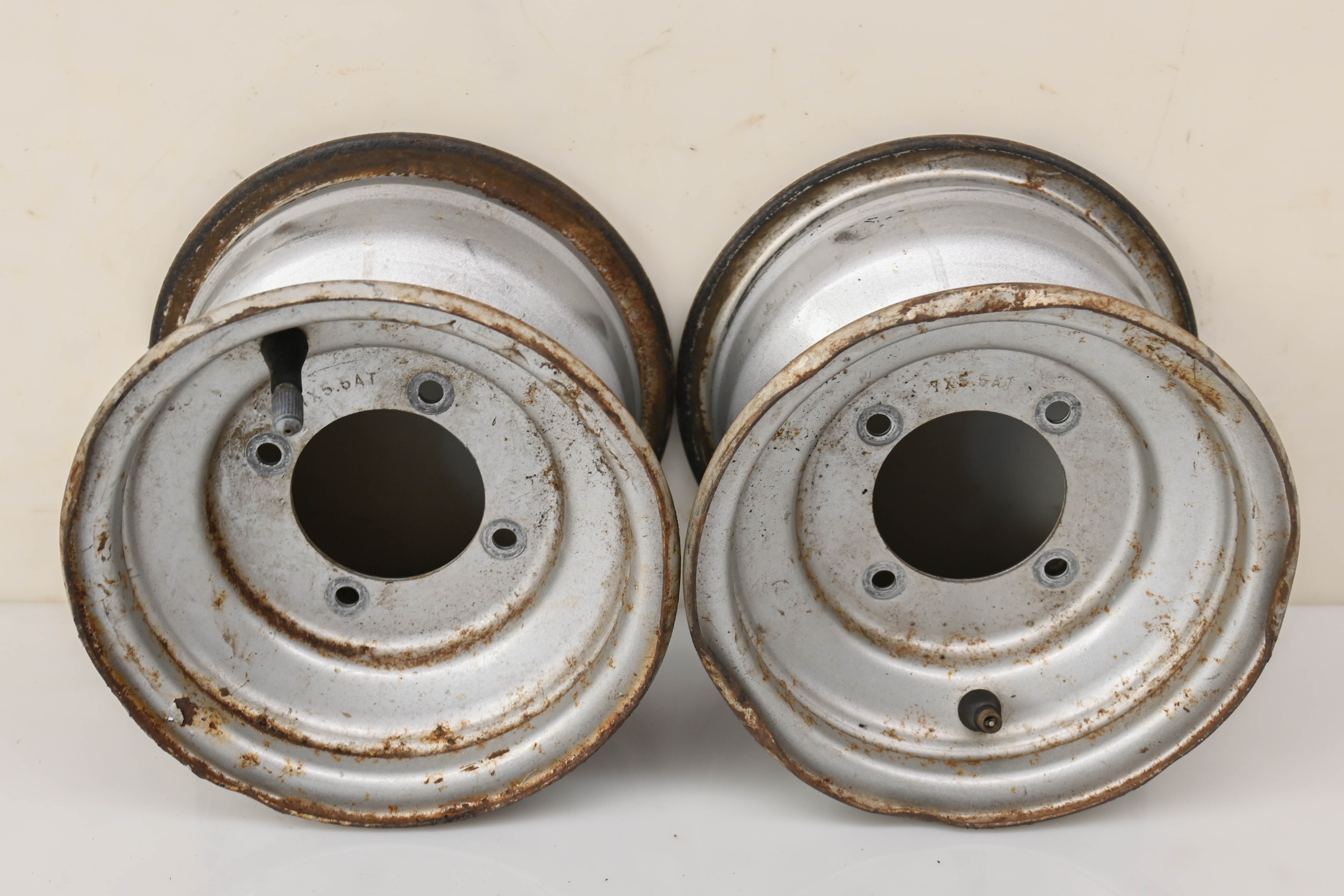 87 Yamaha Champ 100 Front Wheels Rims 7X5.5 4/87 YFM100