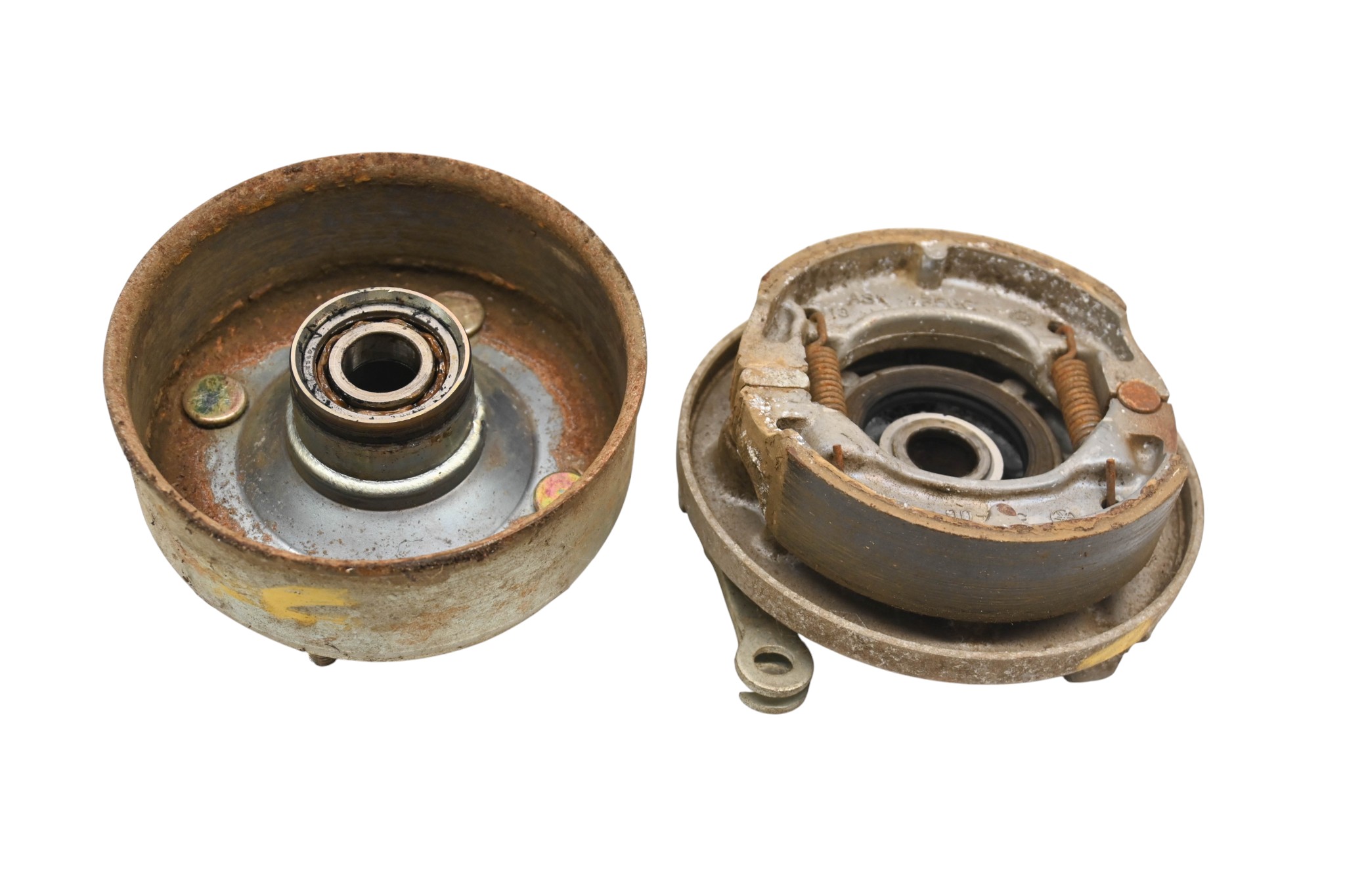 87 Yamaha Champ 100 Front Right Brake Drum Assembly YFM100