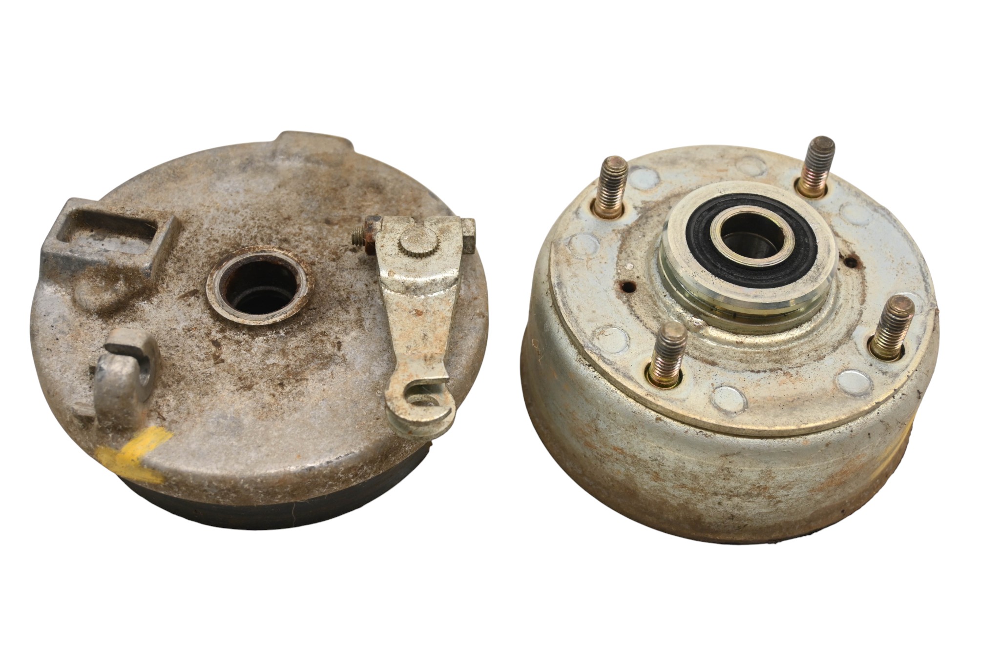 87 Yamaha Champ 100 Front Right Brake Drum Assembly YFM100