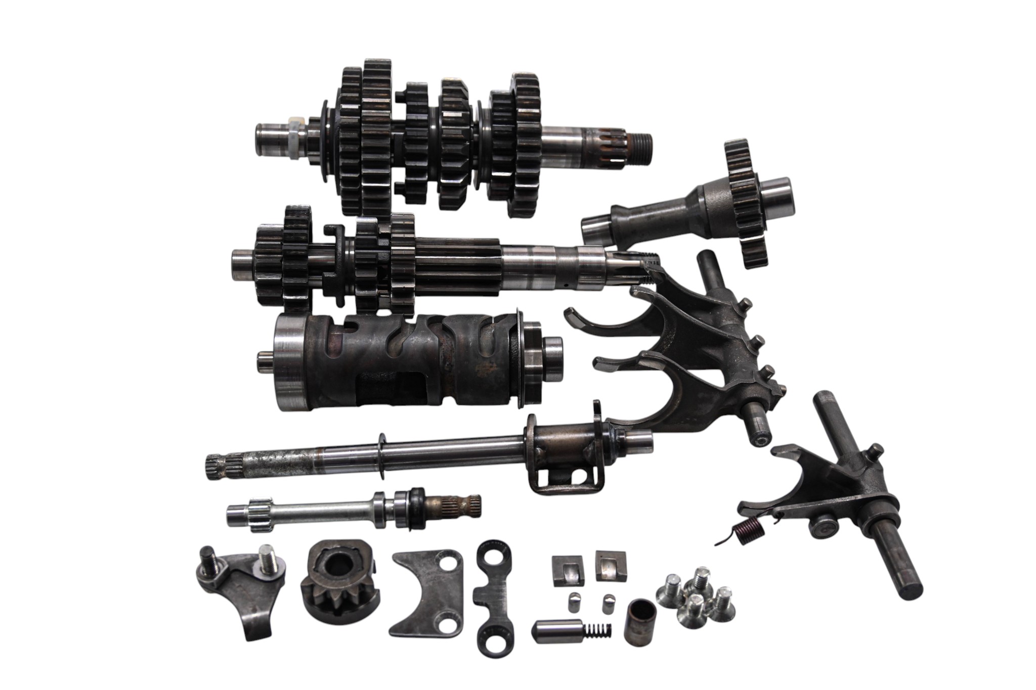 89 Suzuki LT250S Transmission Shift Forks & Drum Quadsport 250