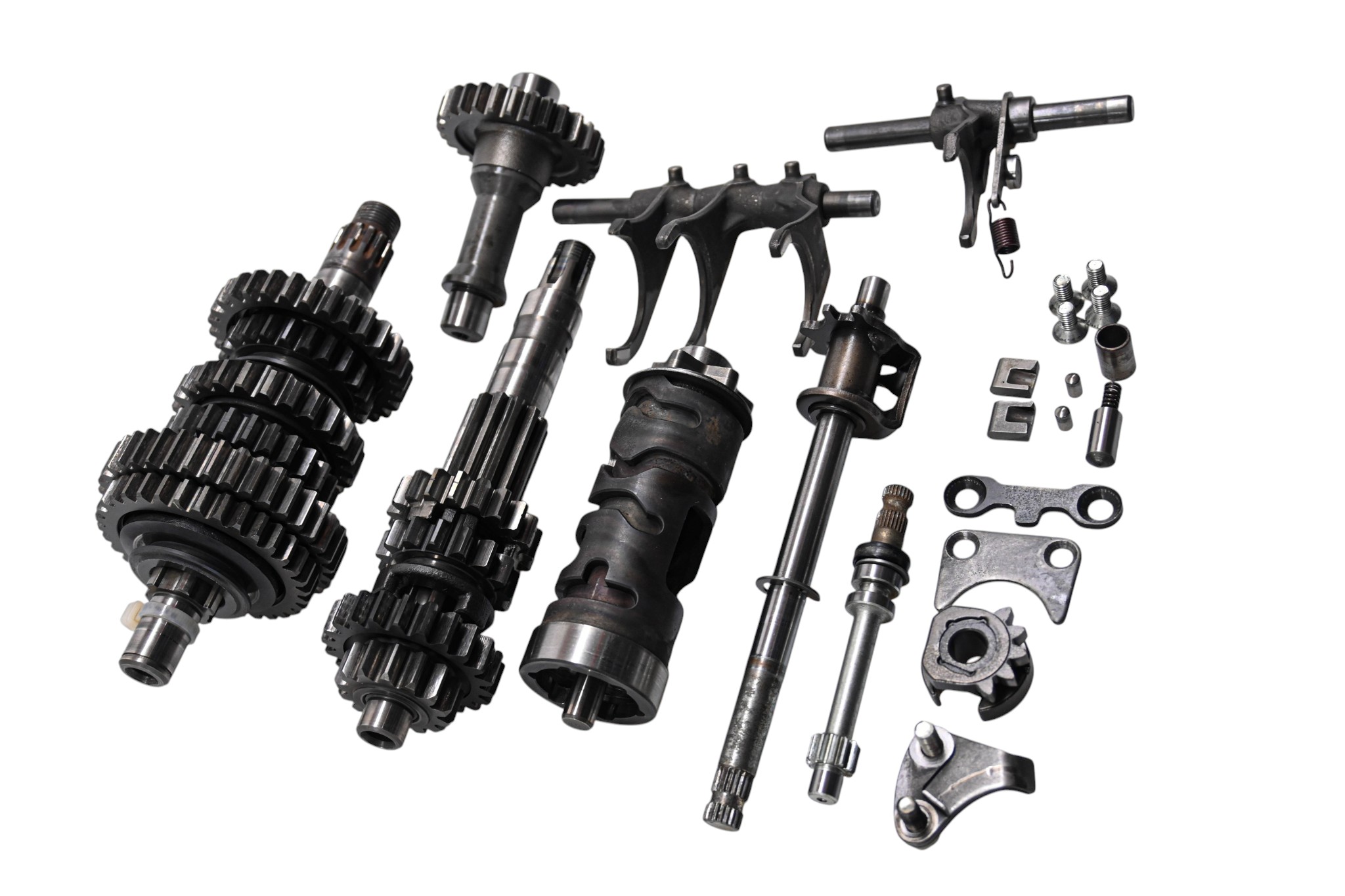 89 Suzuki LT250S Transmission Shift Forks & Drum Quadsport 250