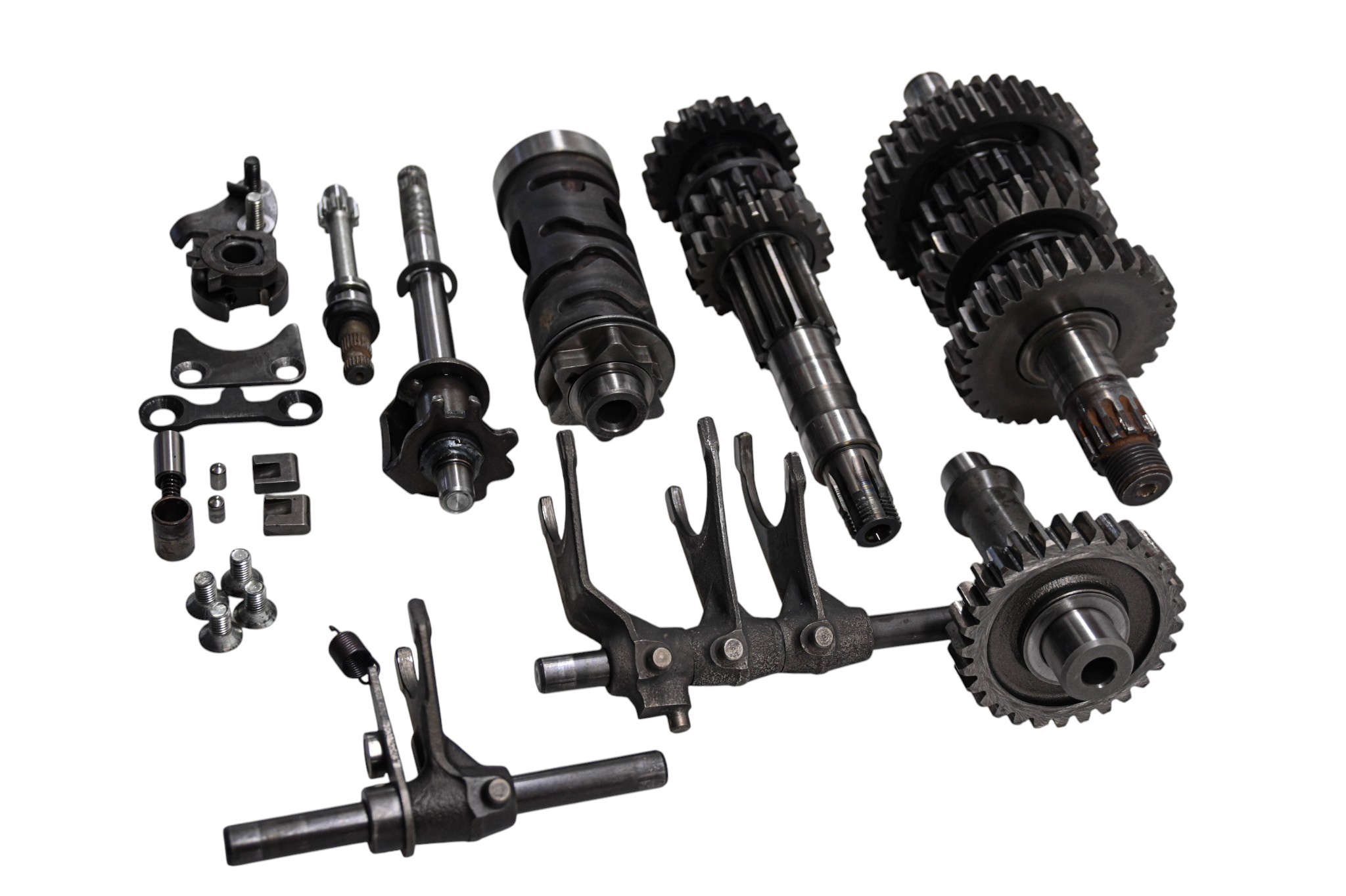 89 Suzuki LT250S Transmission Shift Forks & Drum Quadsport 250