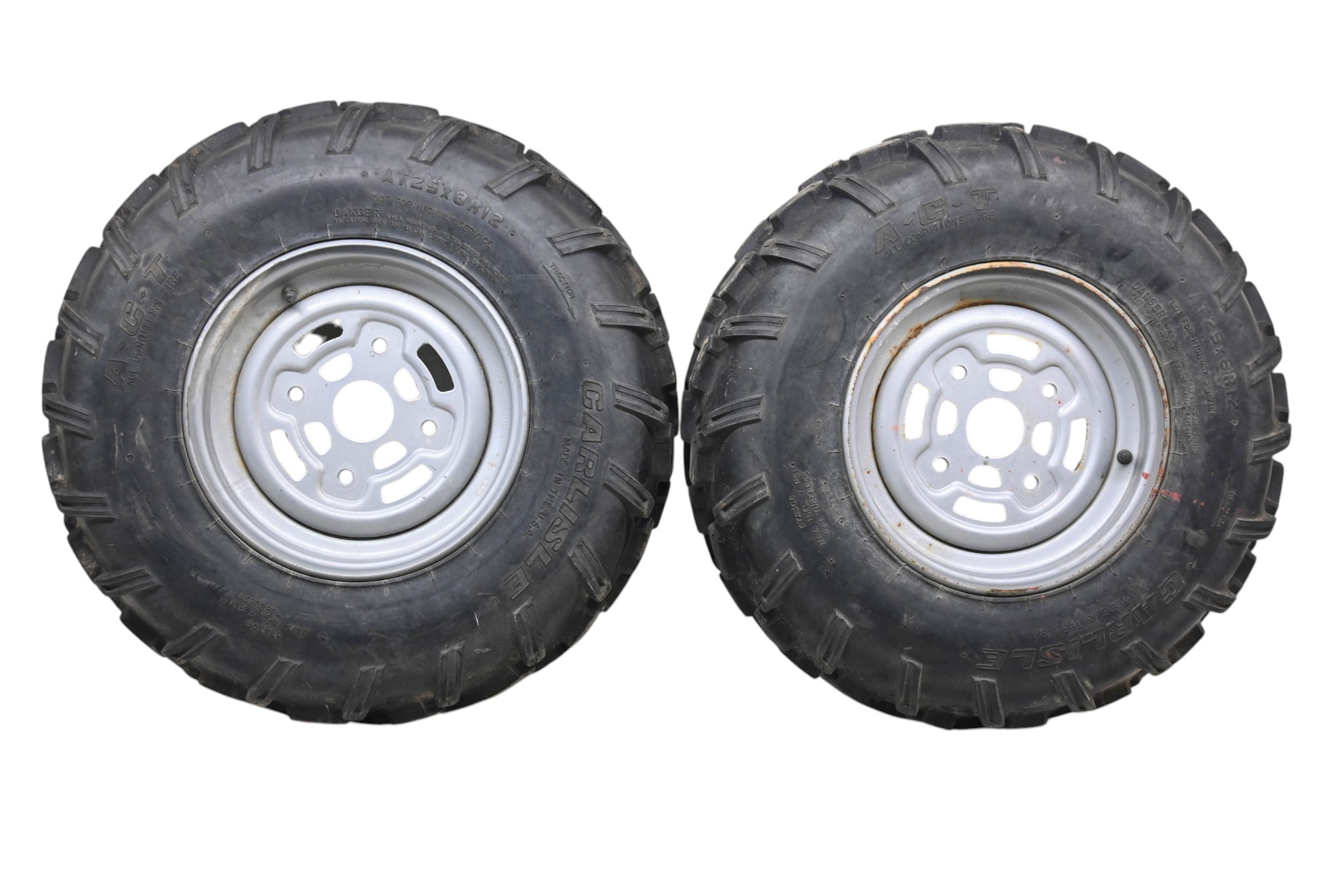 05 Can-Am Outlander 800 Max 4x4 Front Wheels Rims & Tires 25X8R12 4/137 Bombardier