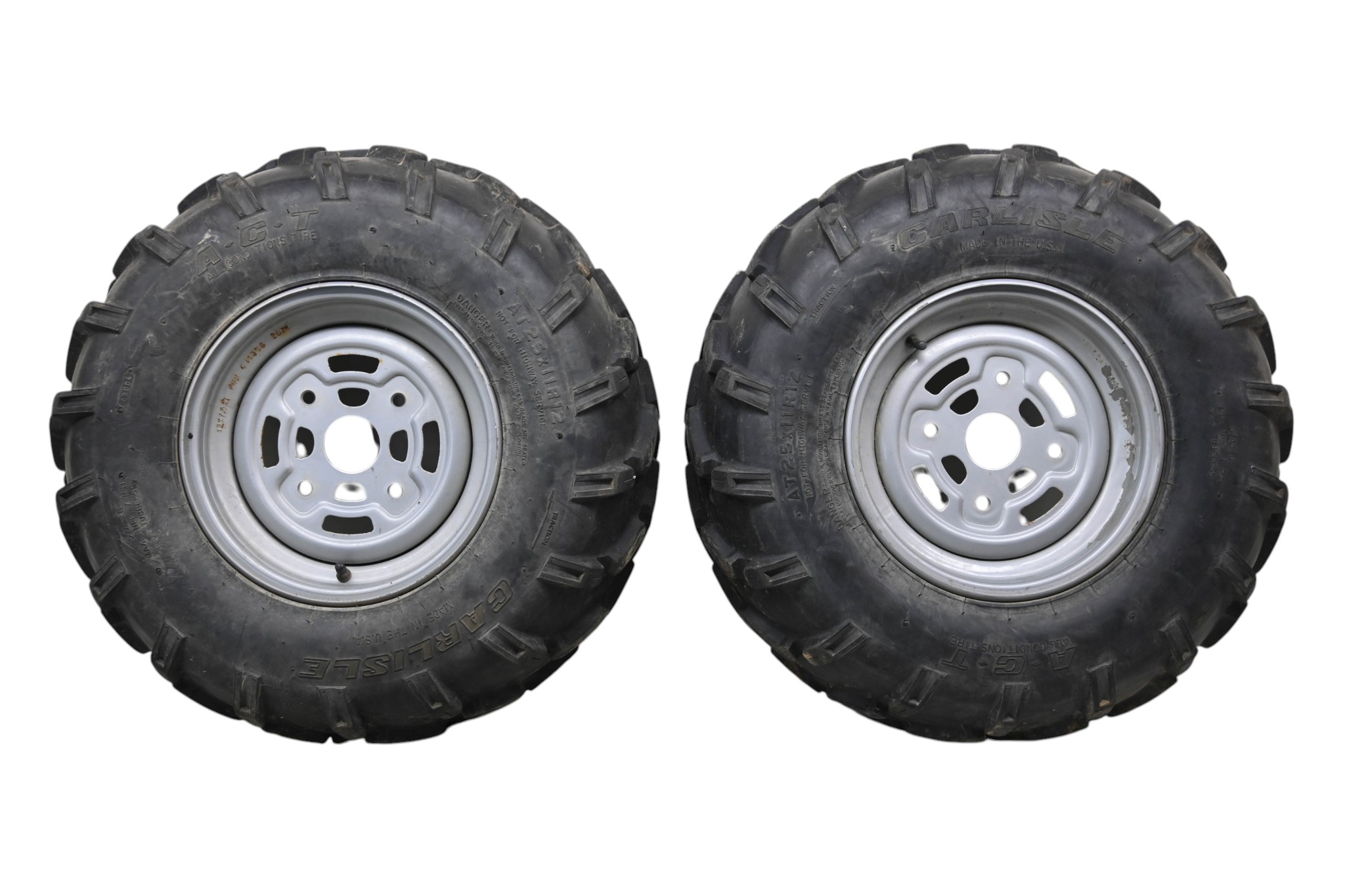 05 Can-Am Outlander 800 Max 4x4 Rear Wheels Rims & Tires 25X11R12 4/137 Bombardier