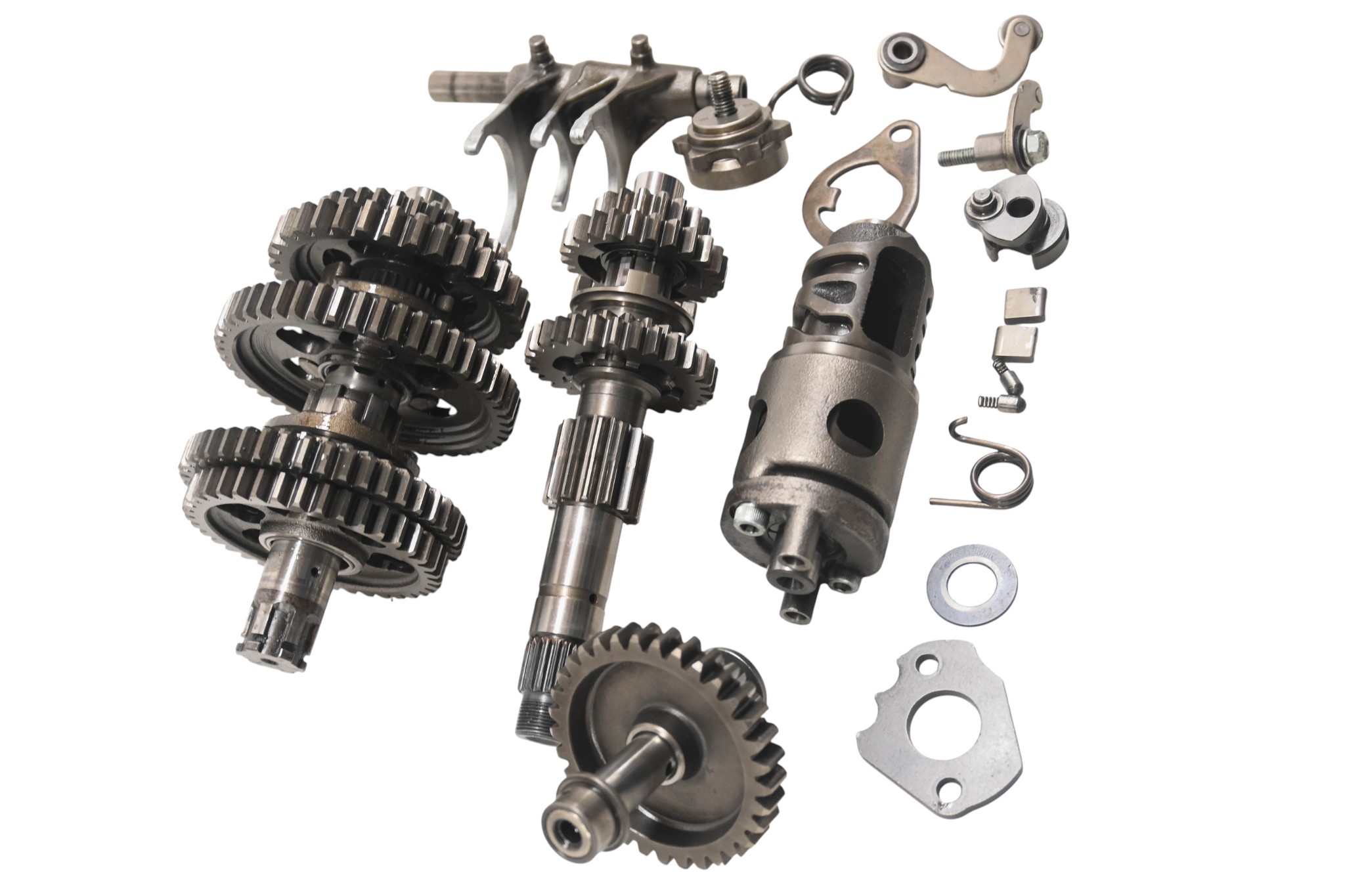 87 Honda TRX250X Transmission Shift Forks & Drum